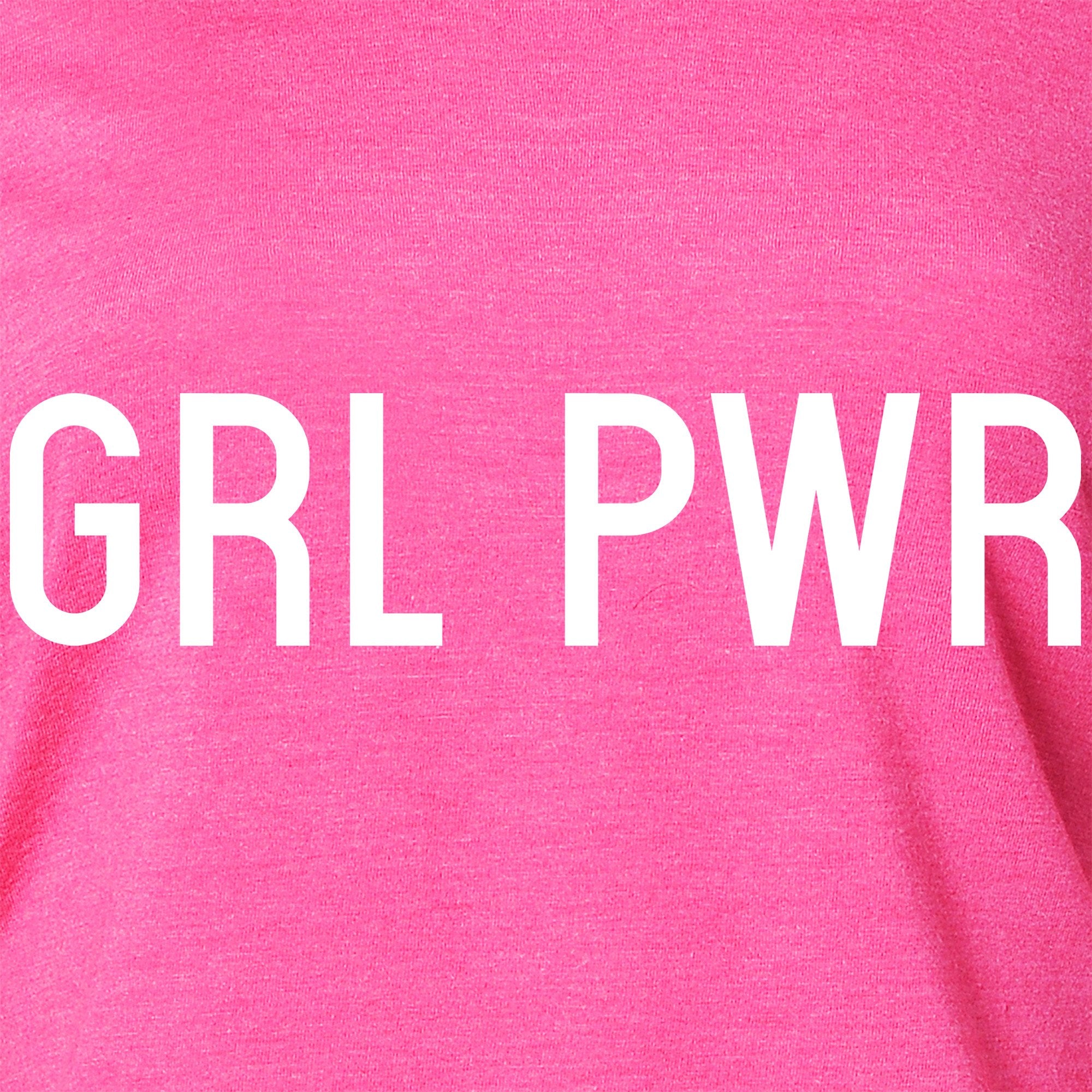 GRL PWR Black Long Sleeve Hoodie