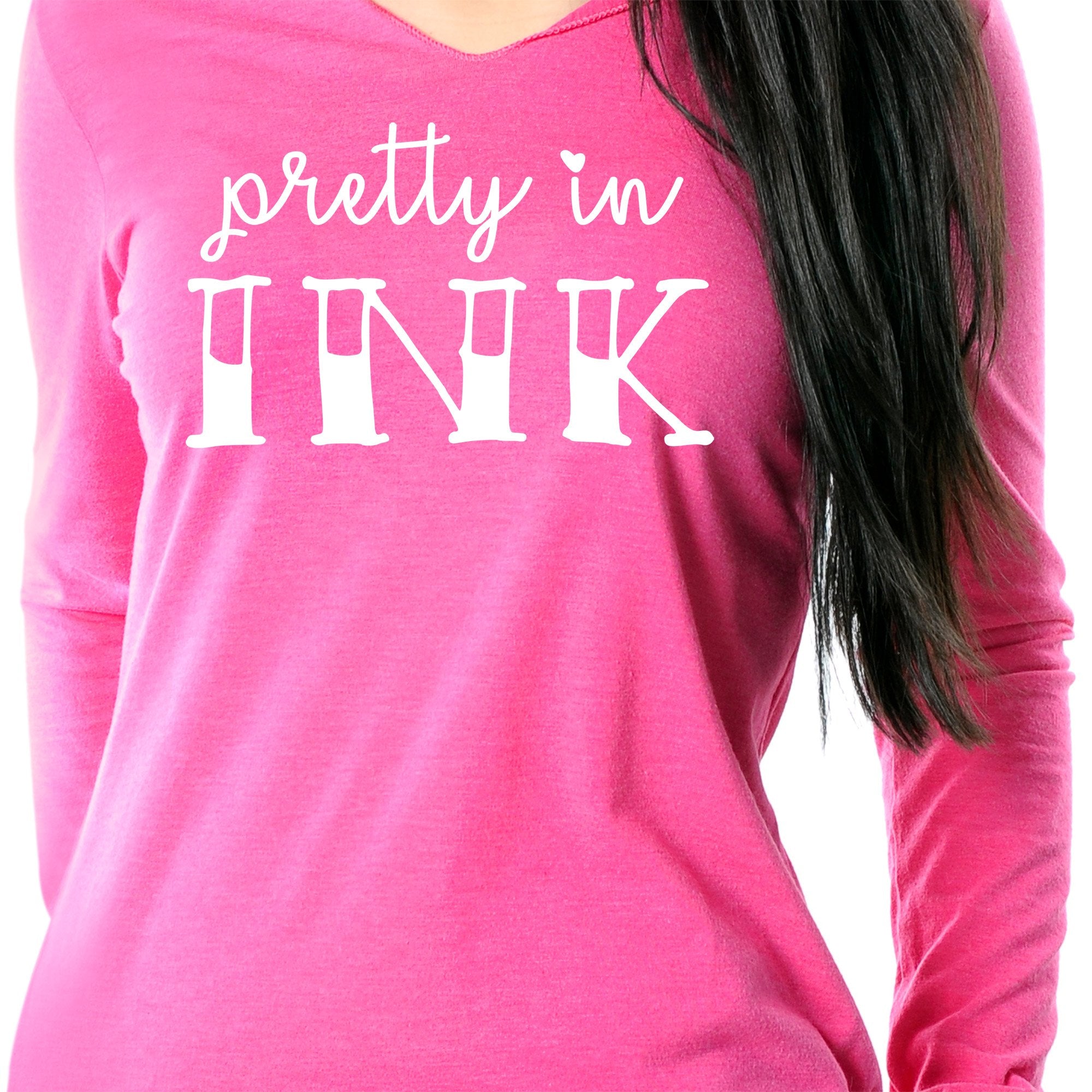 Pretty in Ink Tapered Long Sleeve Hoodie