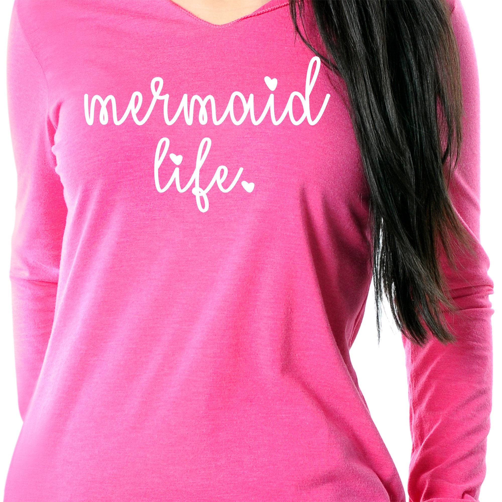 Mermaid Life Tapered Long Sleeve Hoodie