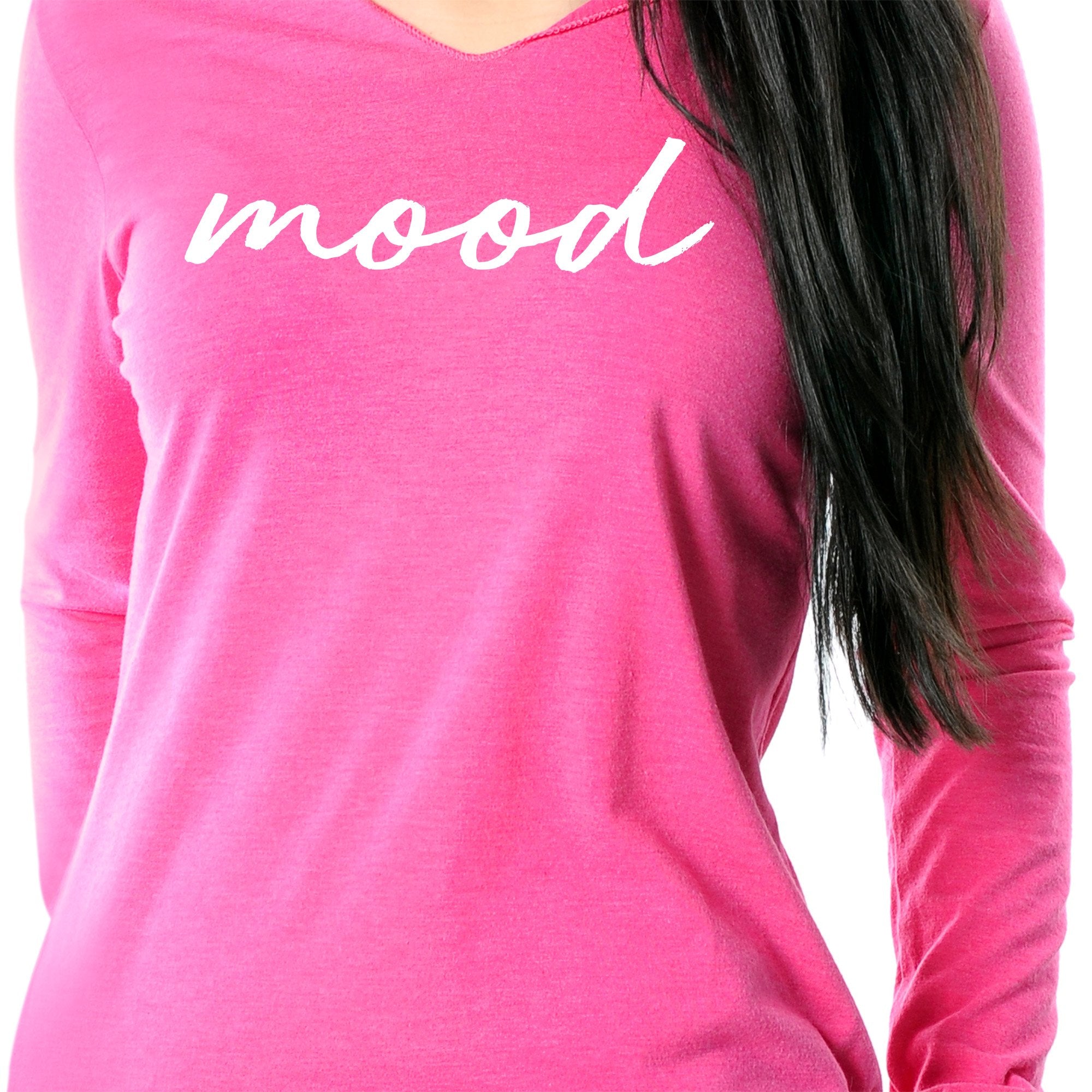 Mood Black Tapered Long Sleeve Hoodie