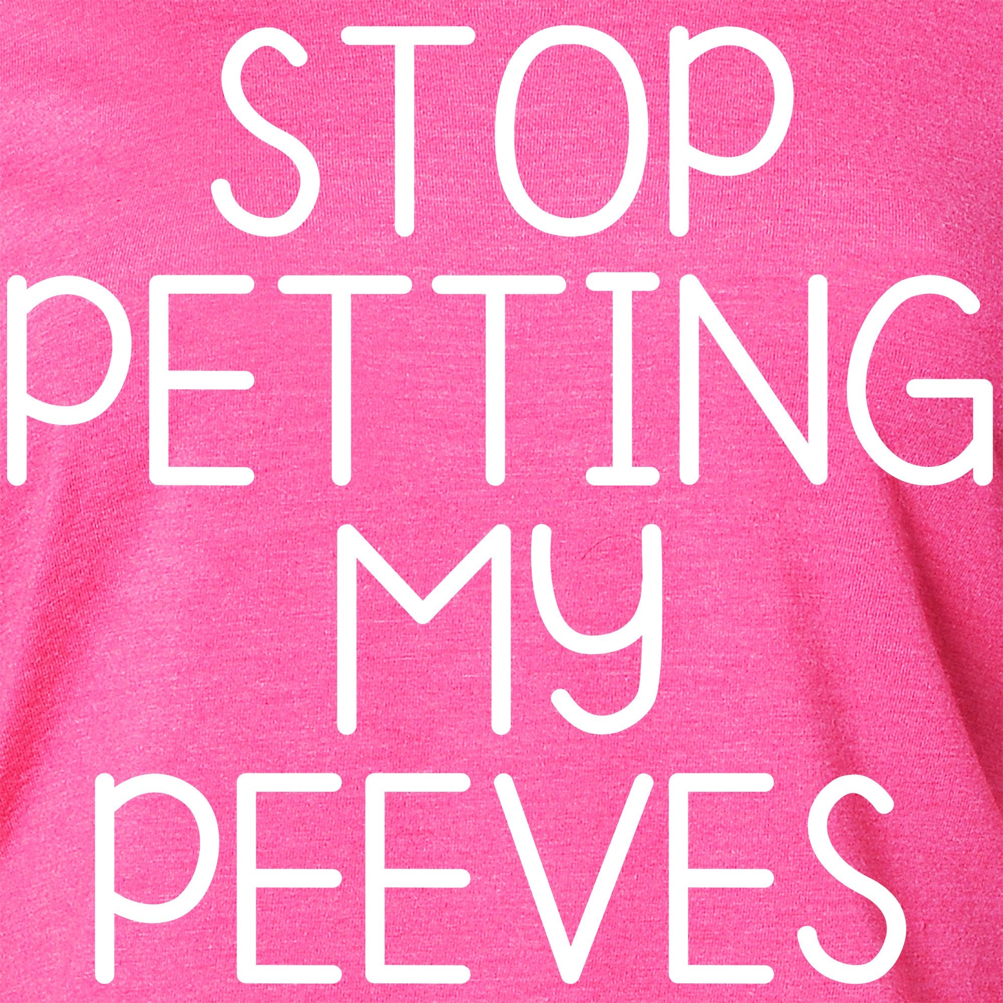 Stop Petting My Peeves Tapered Long Sleeve Hoodie