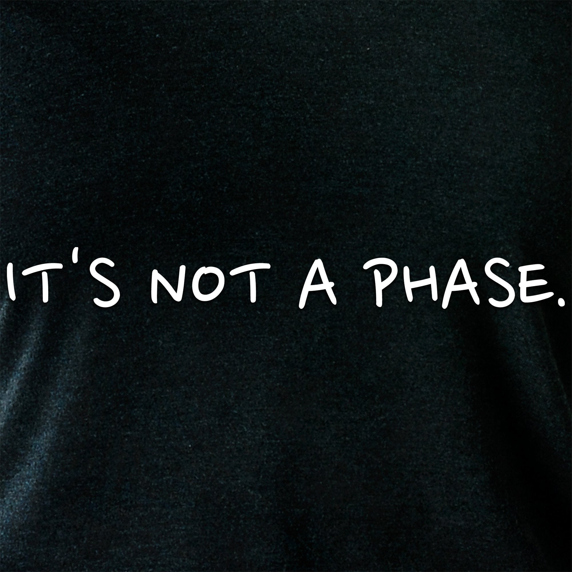 It's Not a Phase Black Tapered Long Sleeve Hoodie