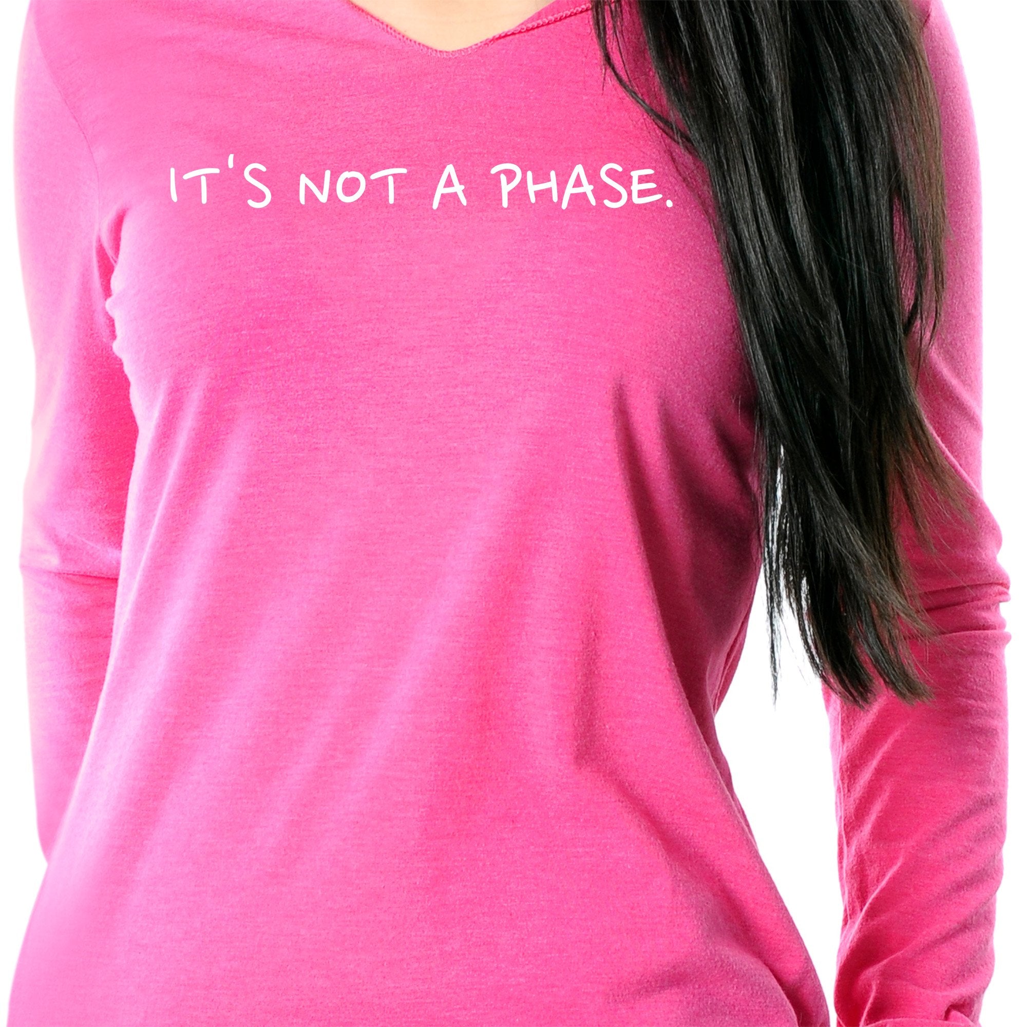 It's Not a Phase Black Tapered Long Sleeve Hoodie