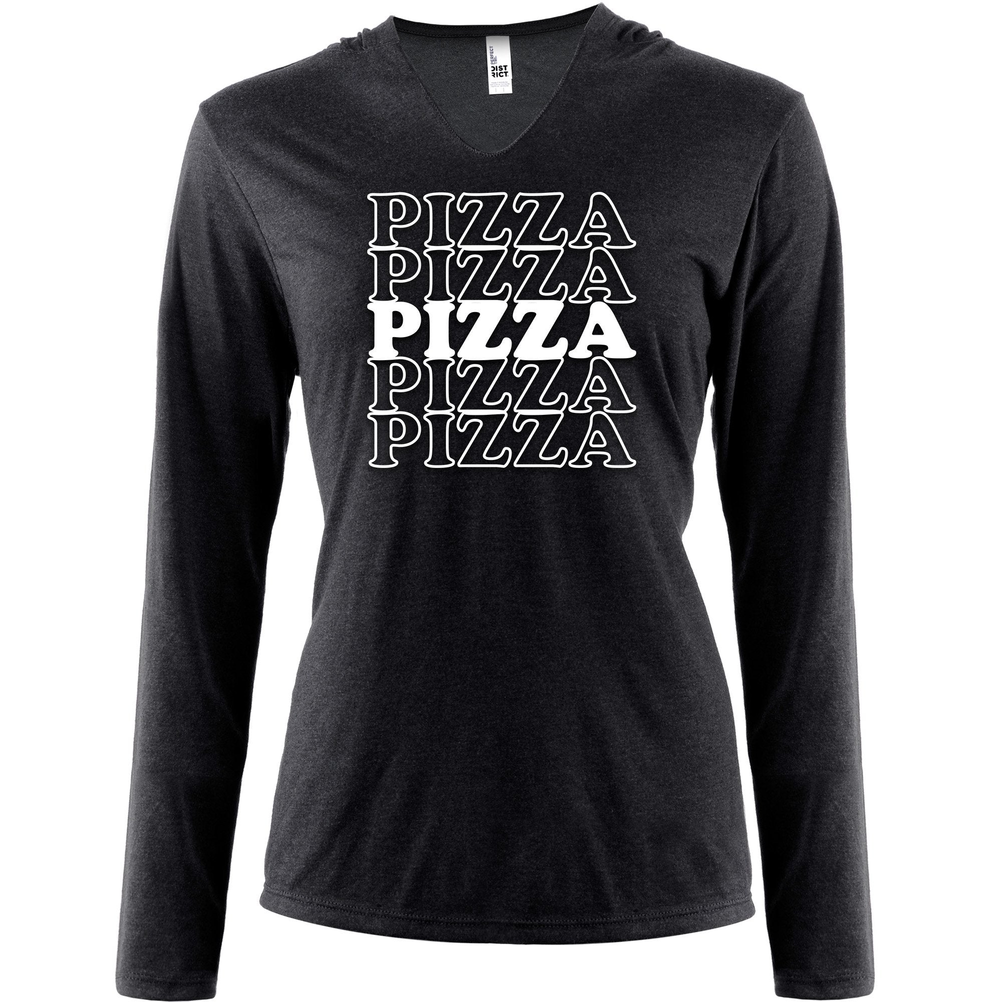 Pizza Pizza Pizza Pizza Pizza Tapered Long Sleeve Hoodie