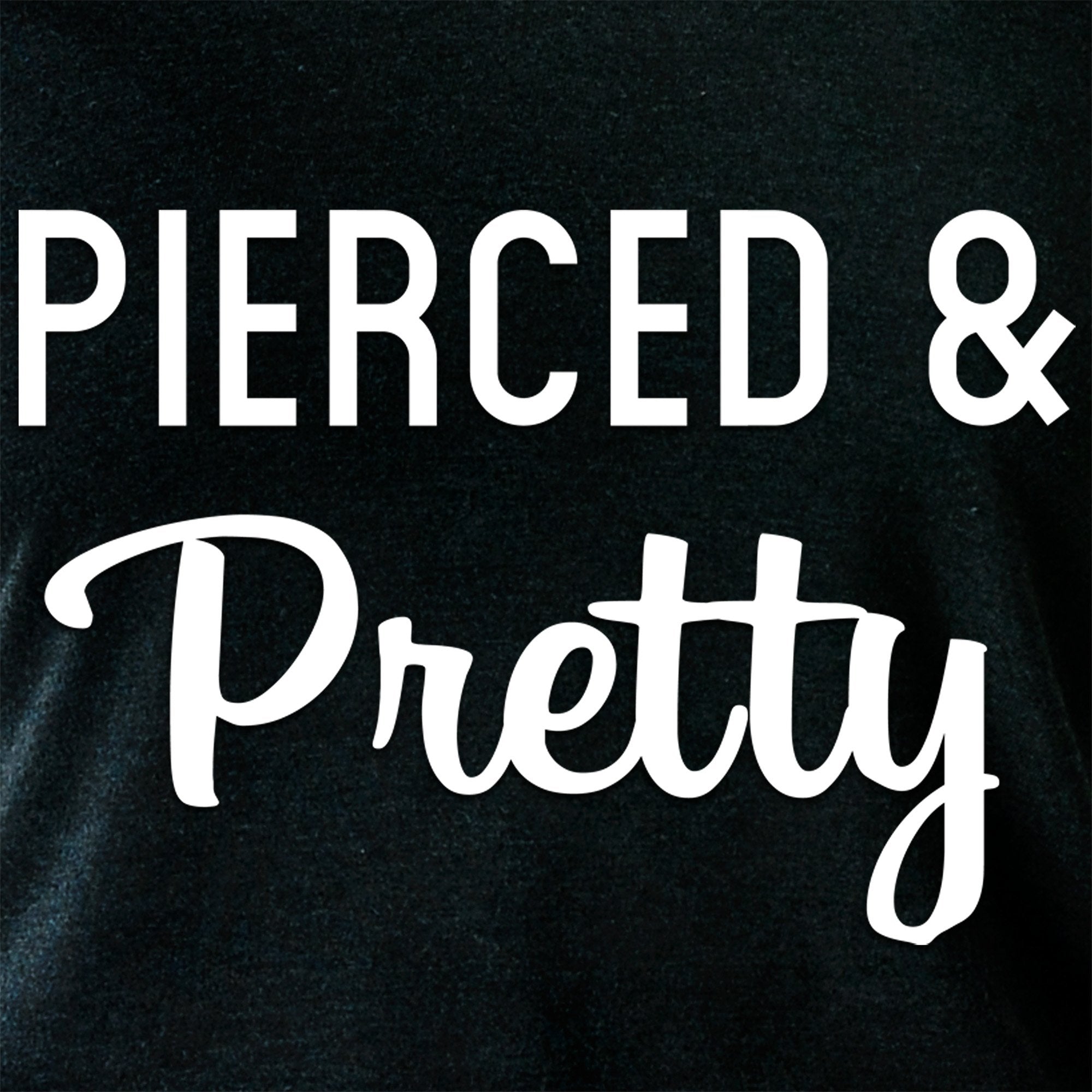 Pierced & Pretty Black Tapered Long Sleeve Hoodie