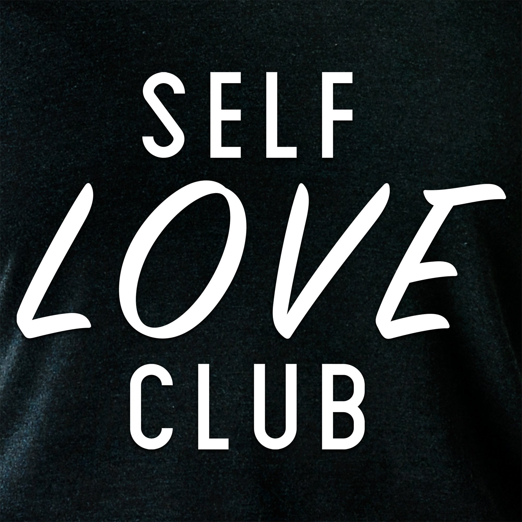 Self Love Club Black Tapered Long Sleeve Hoodie