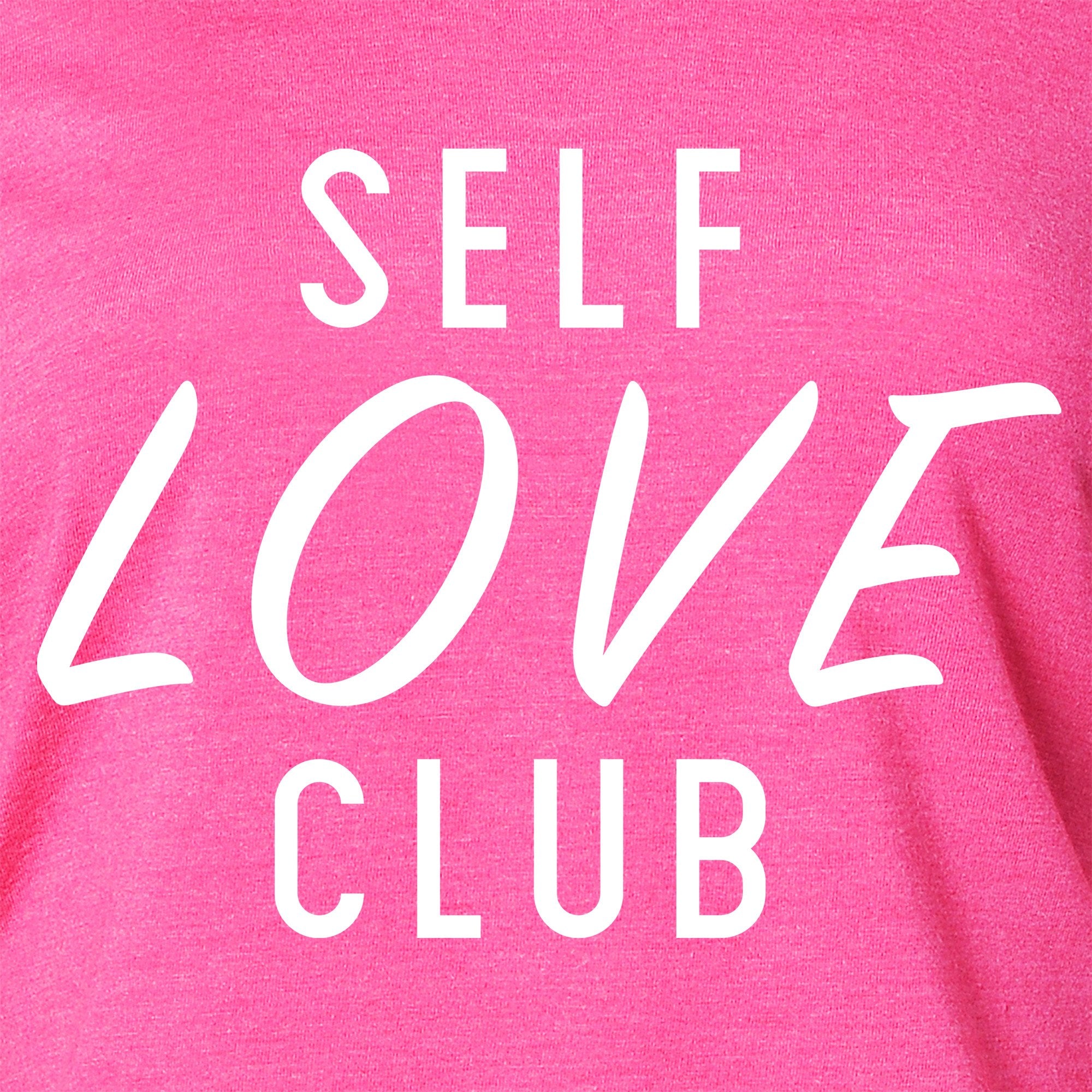 Self Love Club Black Tapered Long Sleeve Hoodie