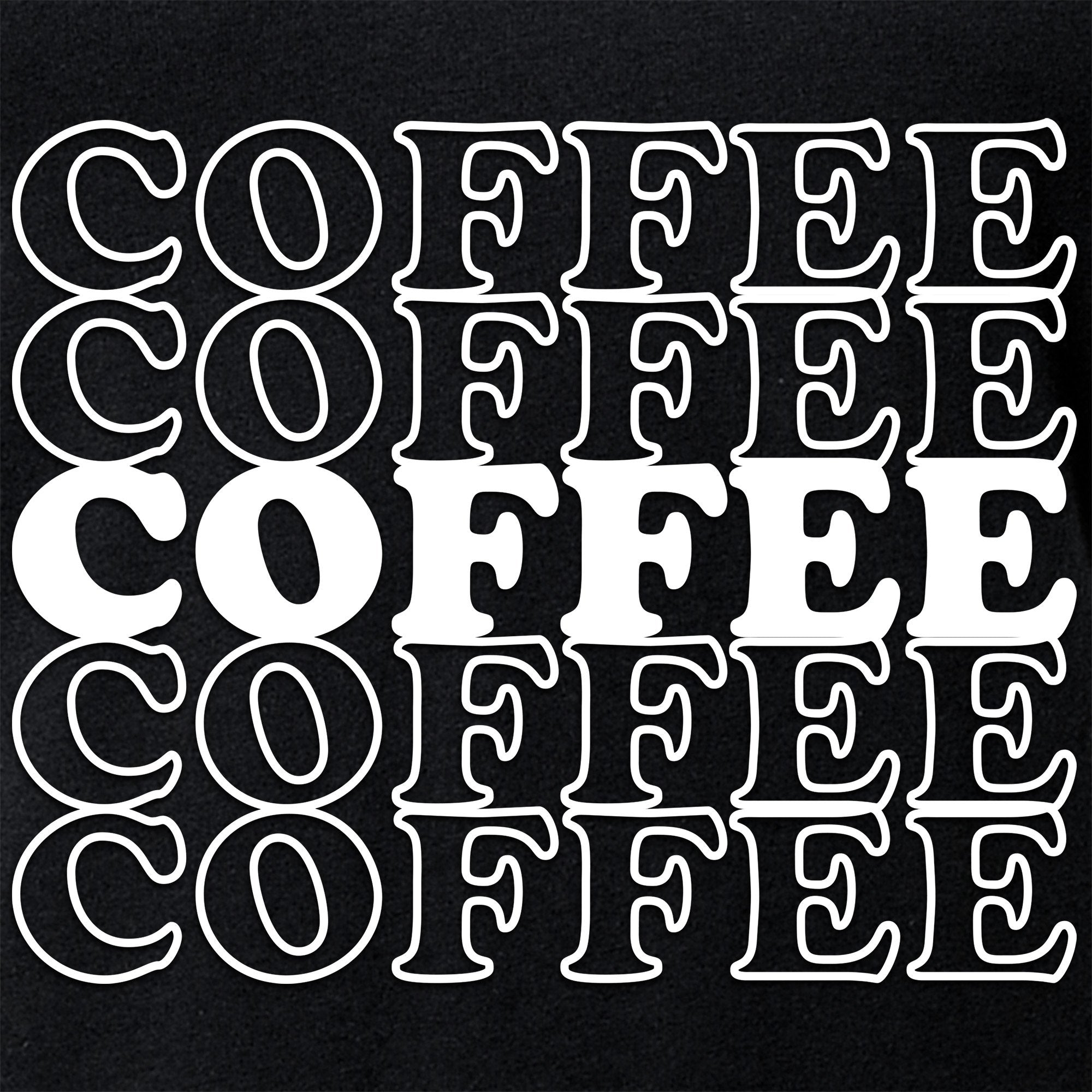 Coffee Coffee Coffee Coffee Coffee V-Neck Tee Shirt