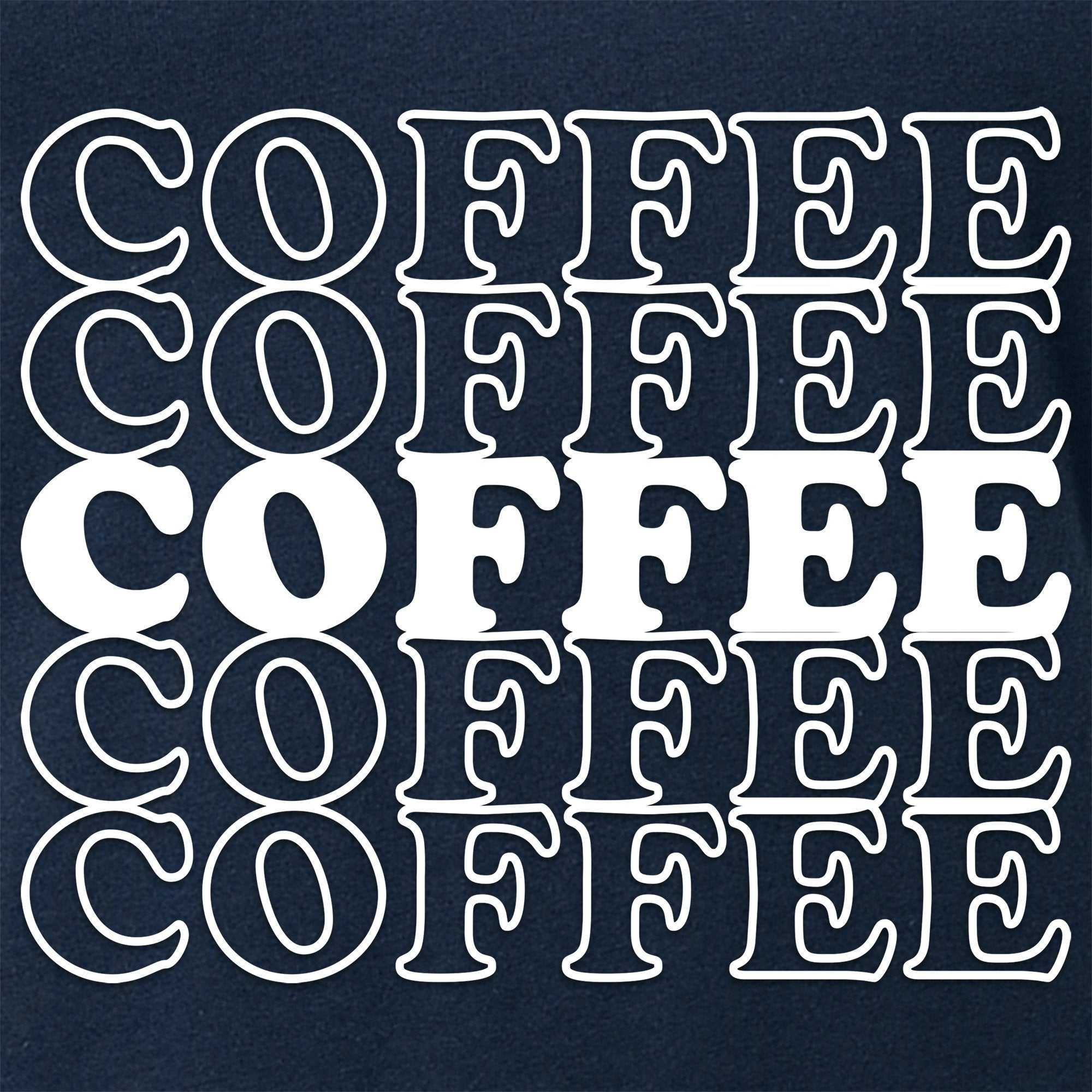 Coffee Coffee Coffee Coffee Coffee V-Neck Tee Shirt