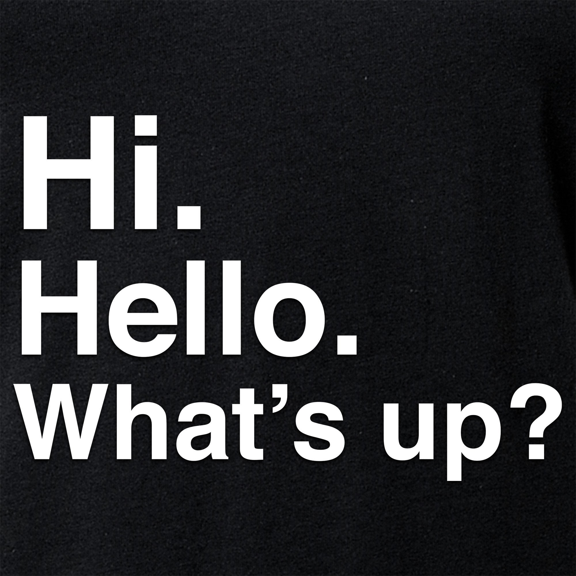 Hi. Hello. What's up? Tapered V-Neck Tee Shirt