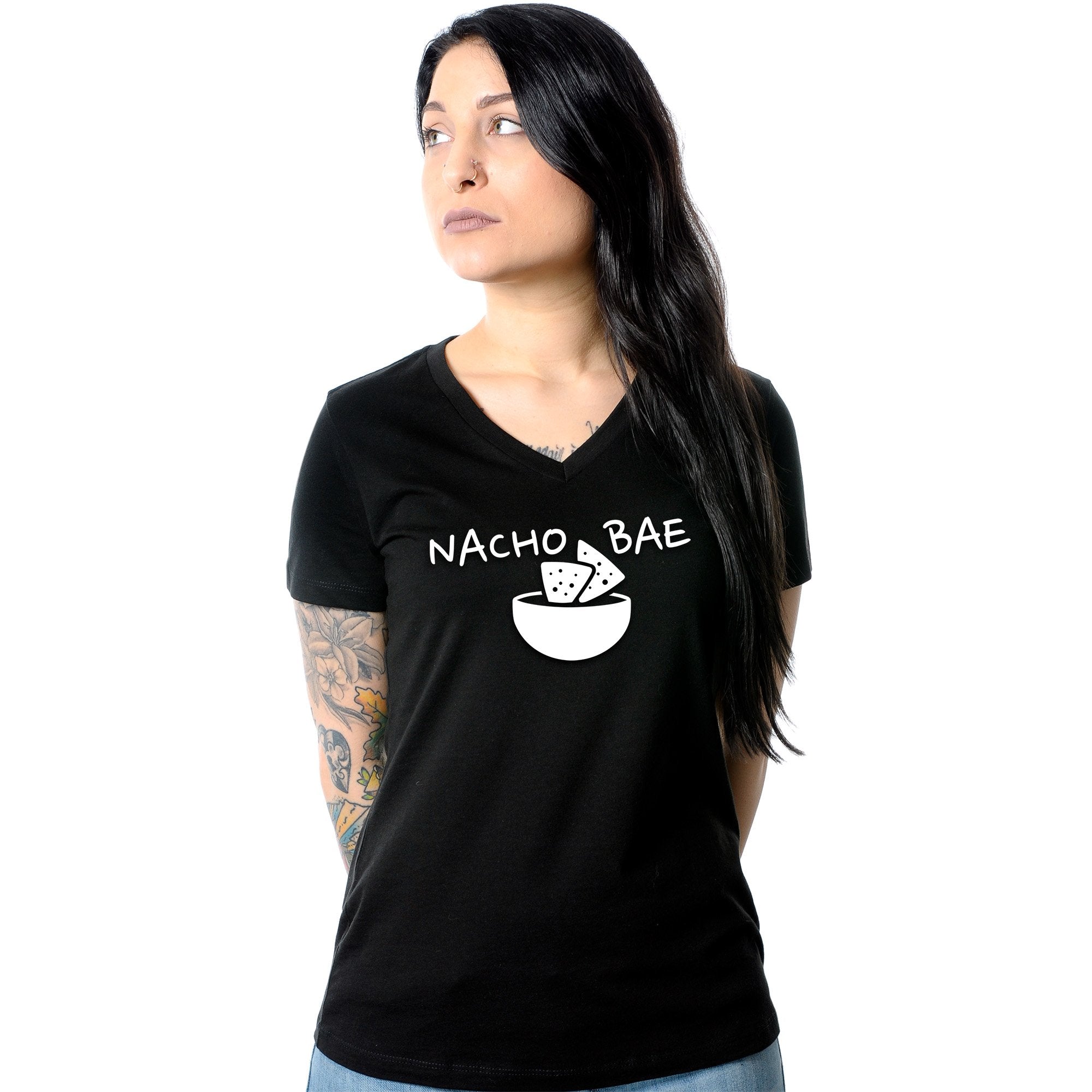 Nacho Bae Tapered V-Neck Tee Shirt