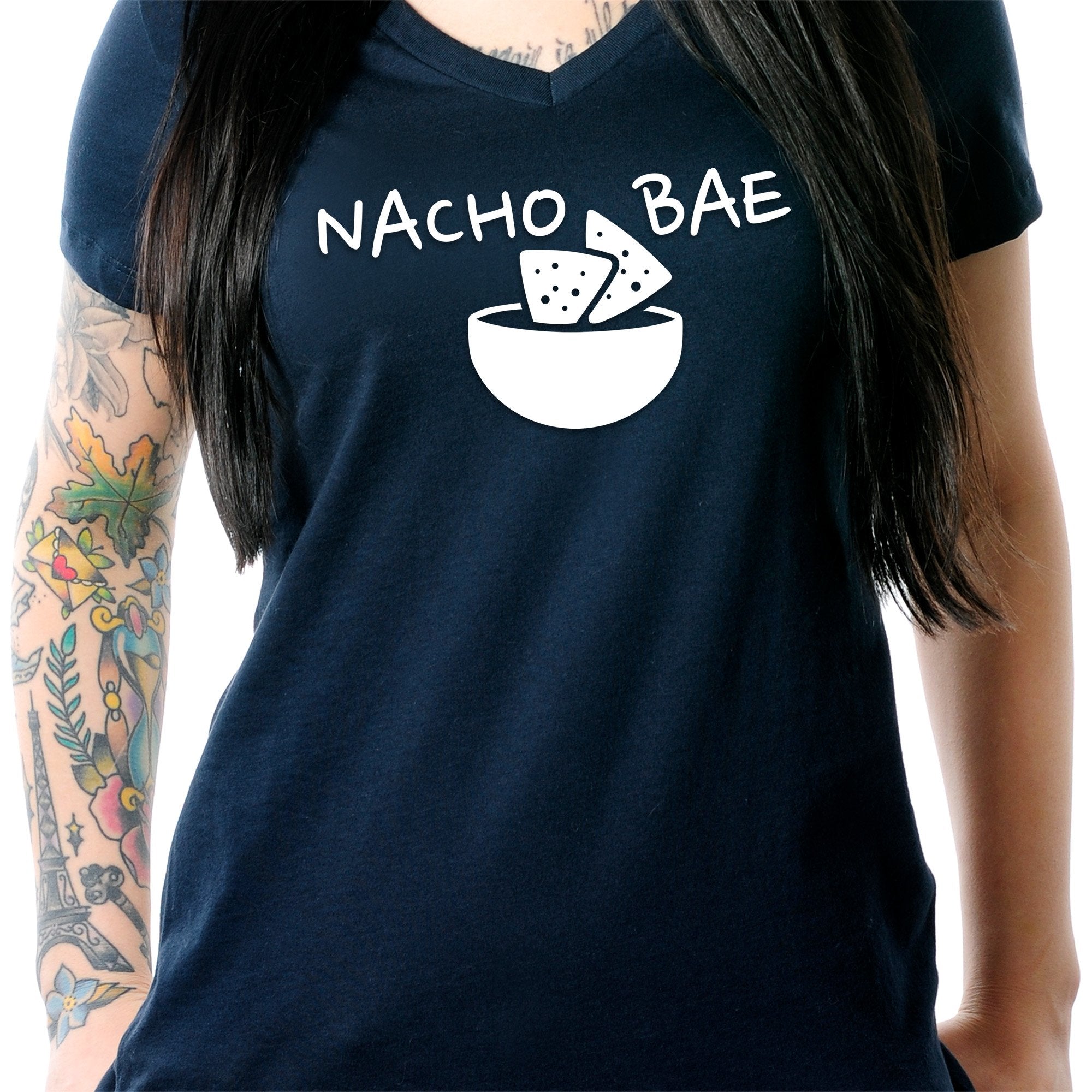 Nacho Bae Tapered V-Neck Tee Shirt