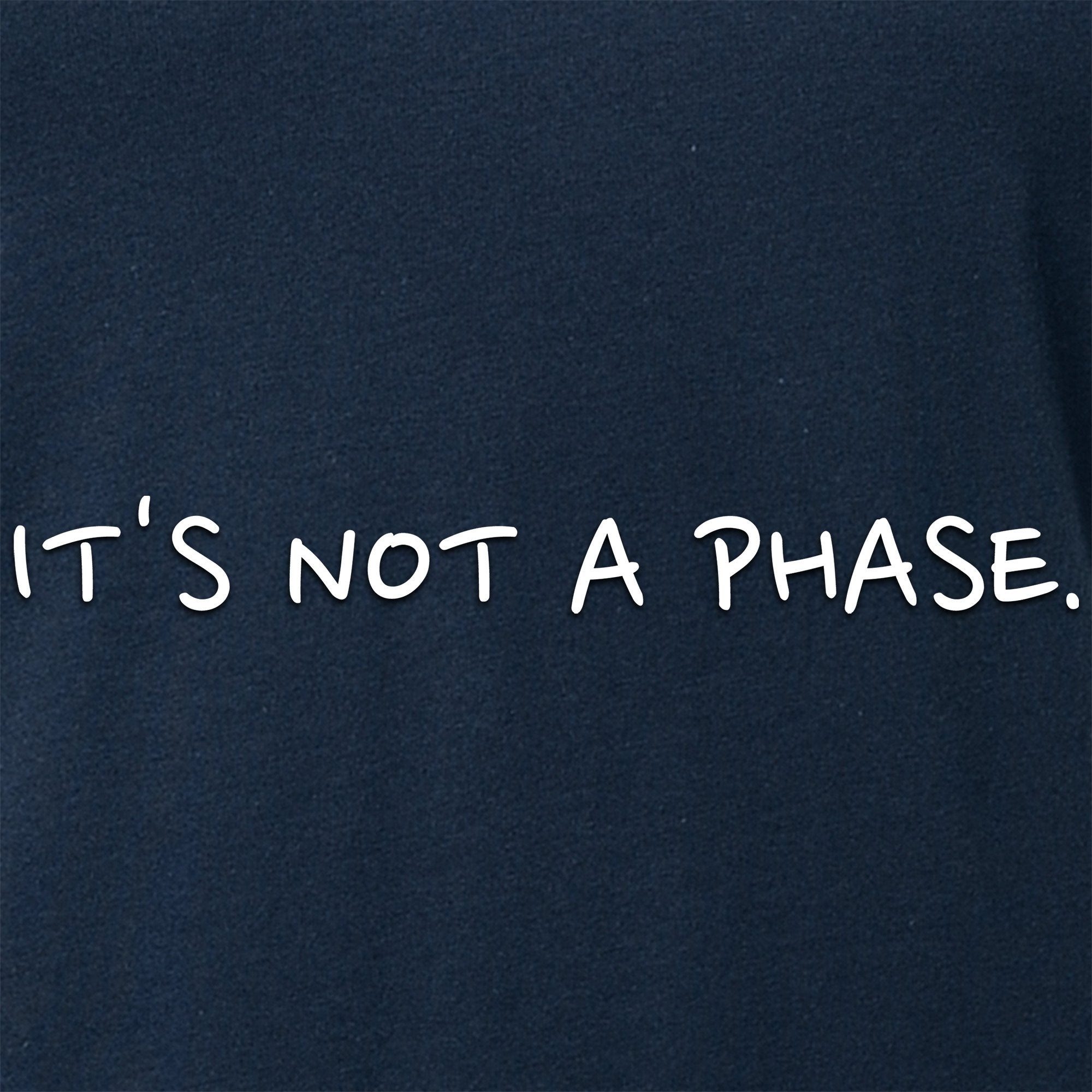 It's Not a Phase Black Tapered V-Neck Tee Shirt