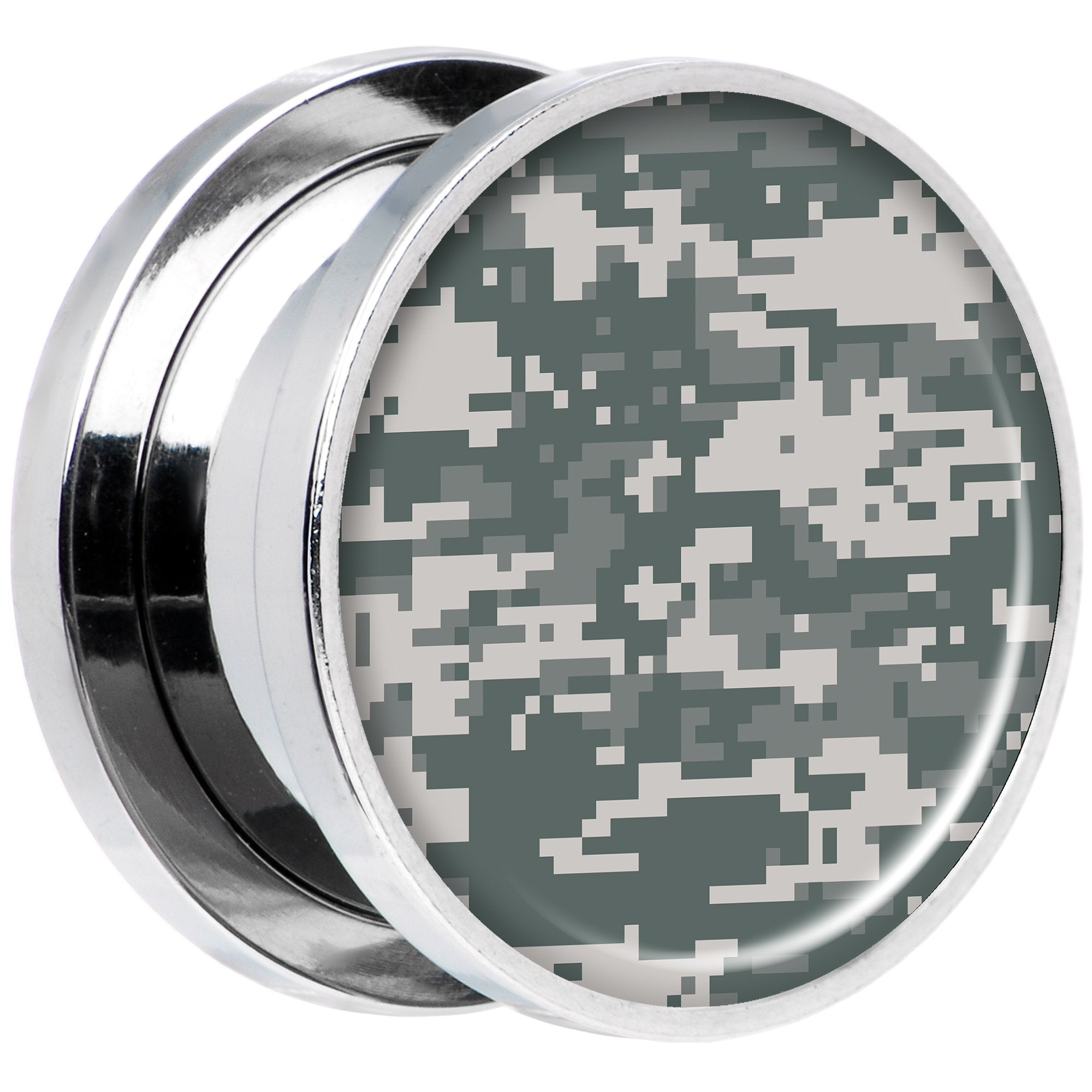 Digital Camo Print Steel Screw Fit Plug Set 5/8