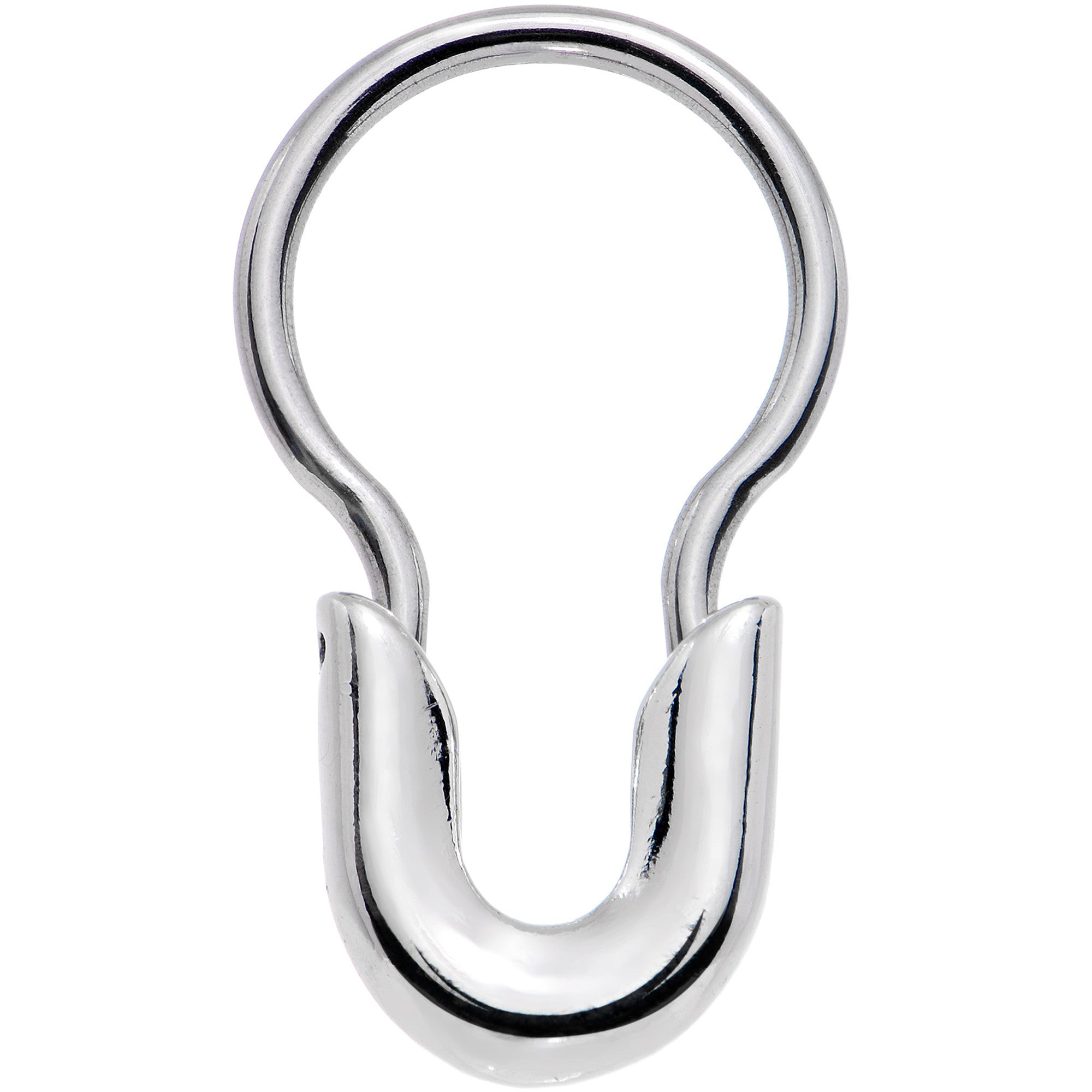 Safety pin clearance septum ring