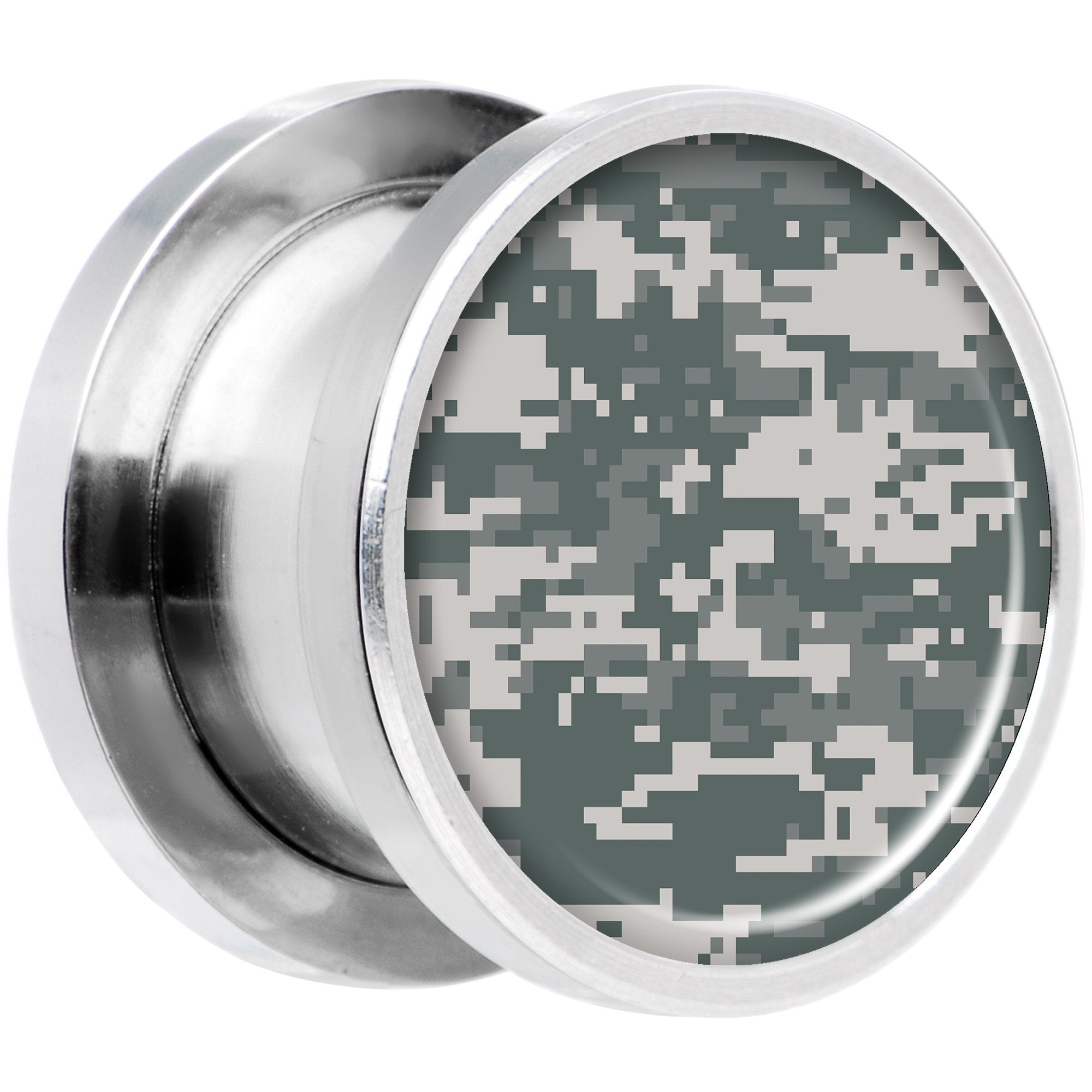 Digital Camo Print Steel Screw Fit Plug Set 1/2