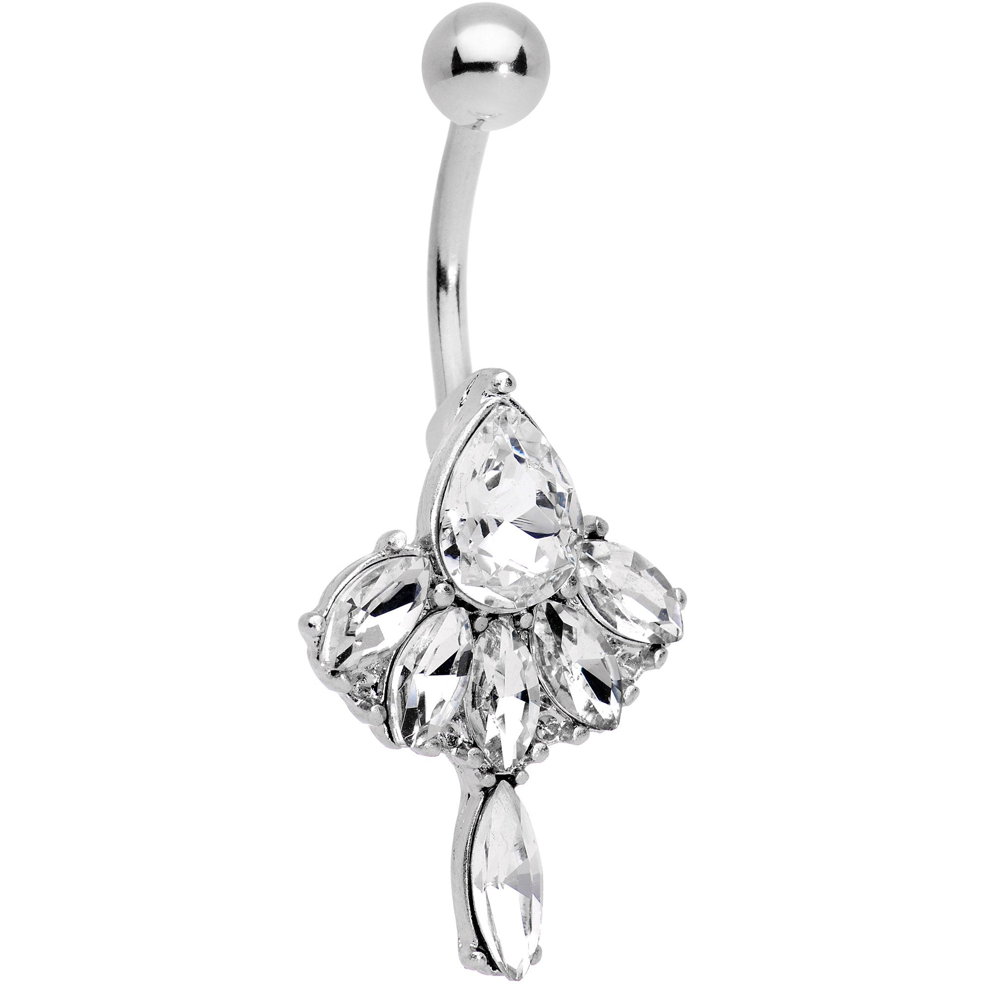 Clear Gem Eclectic Beauty Belly Ring