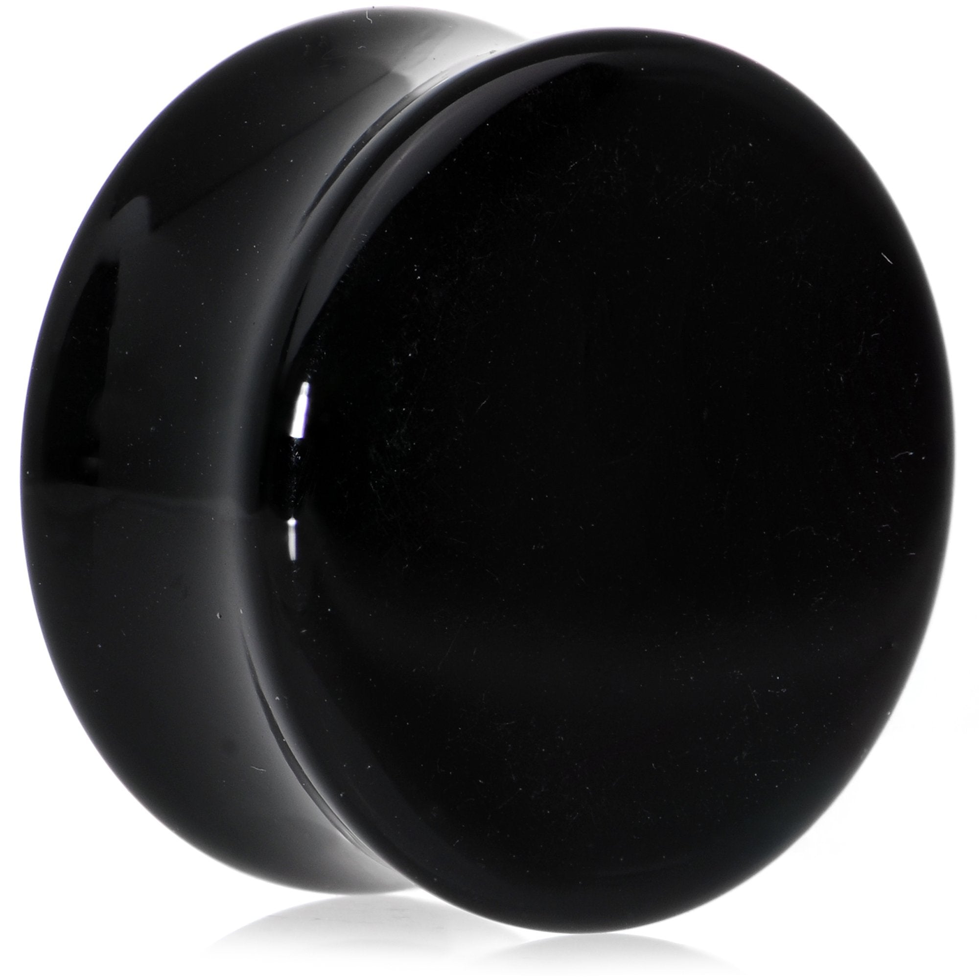 3/4 Black Acrylic Saddle Plug Set