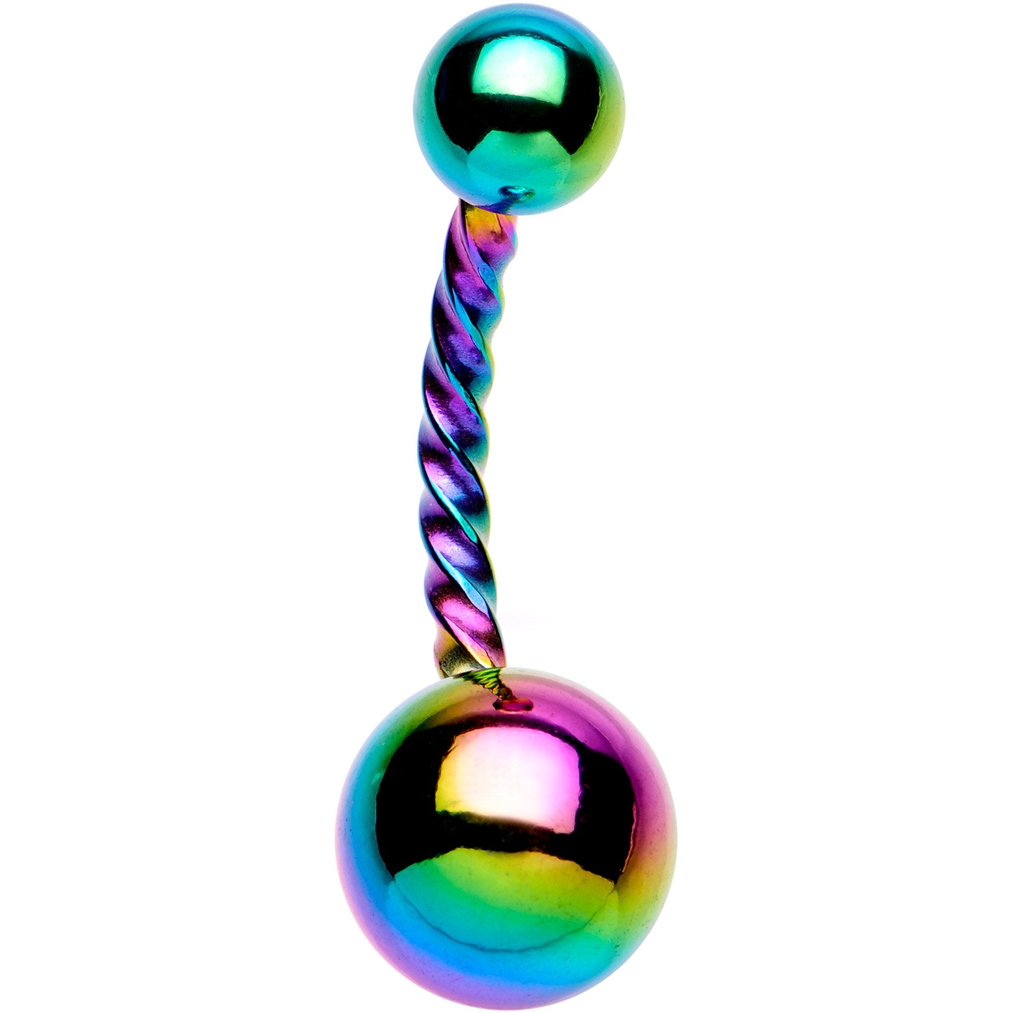 Rainbow IP Seriously Twisted Belly Ring