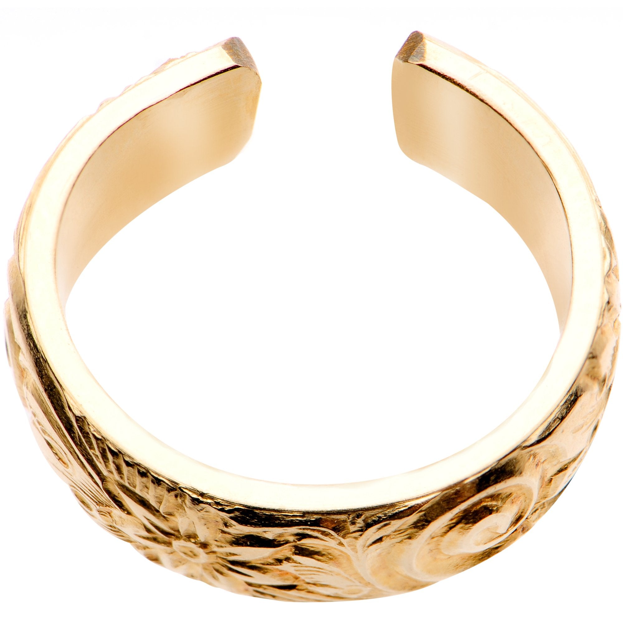 Handcrafted 14kt Yellow Gold Filled Swirl Flower Toe Ring