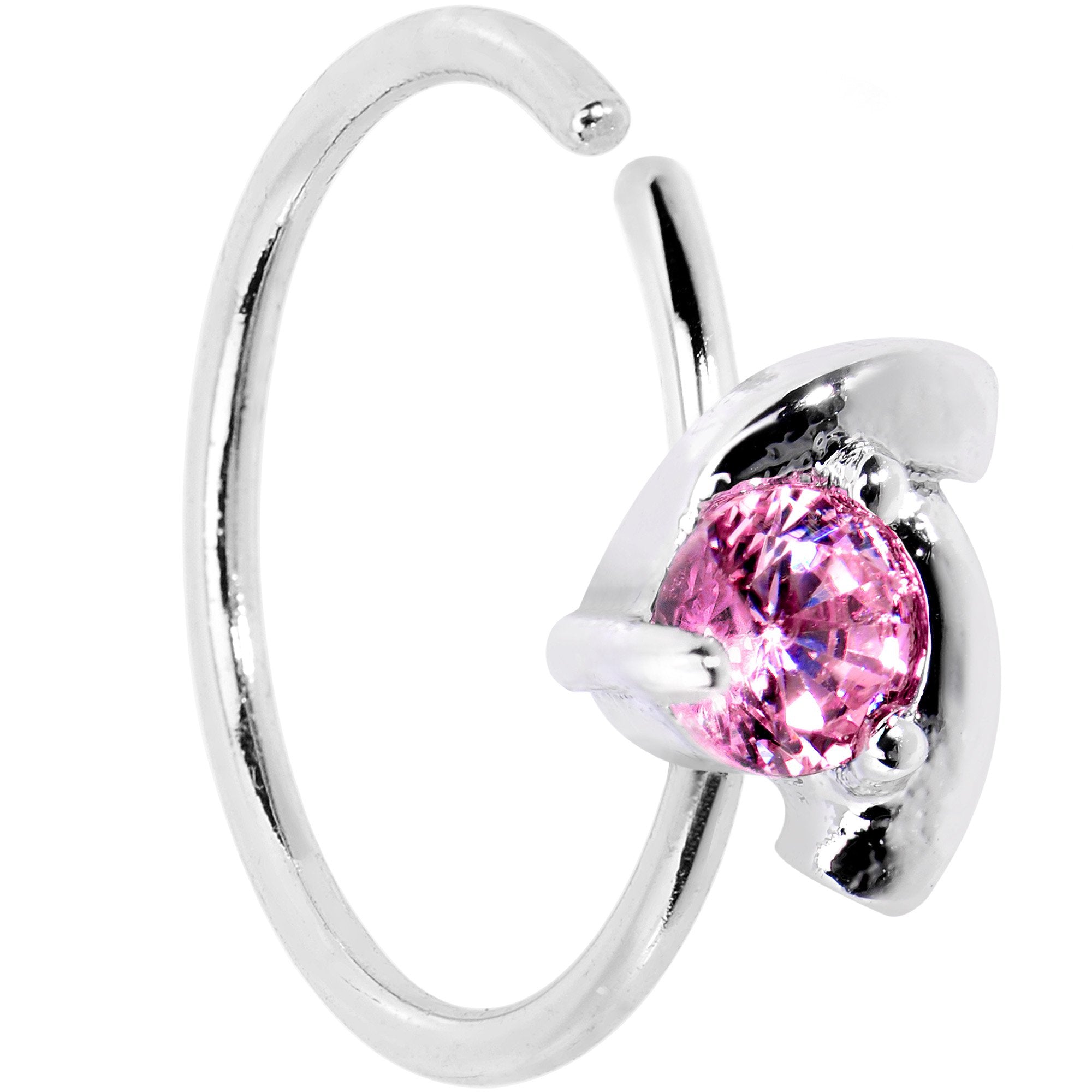 20 Gauge 3/8 Pink Gem Sassy Seamless Circular Ring