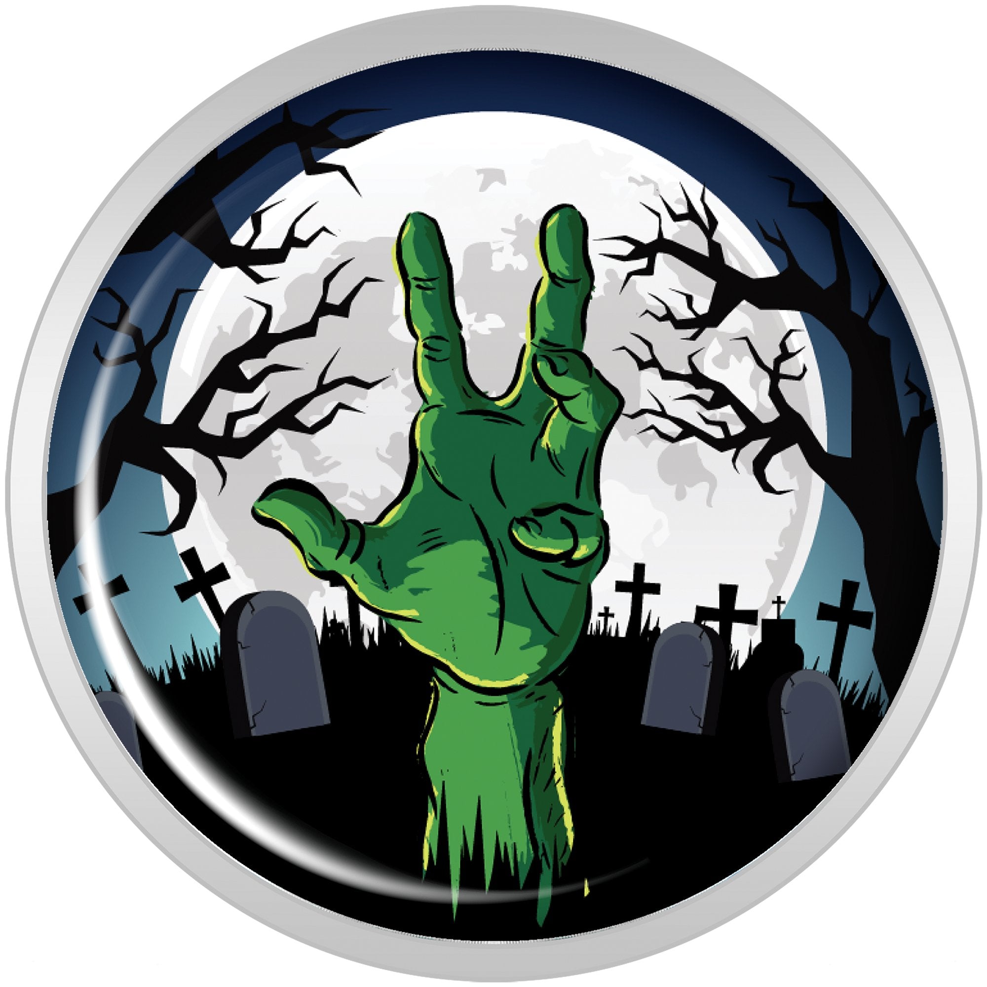 Cemetery Zombie Hand Halloween Plug Set 18mm