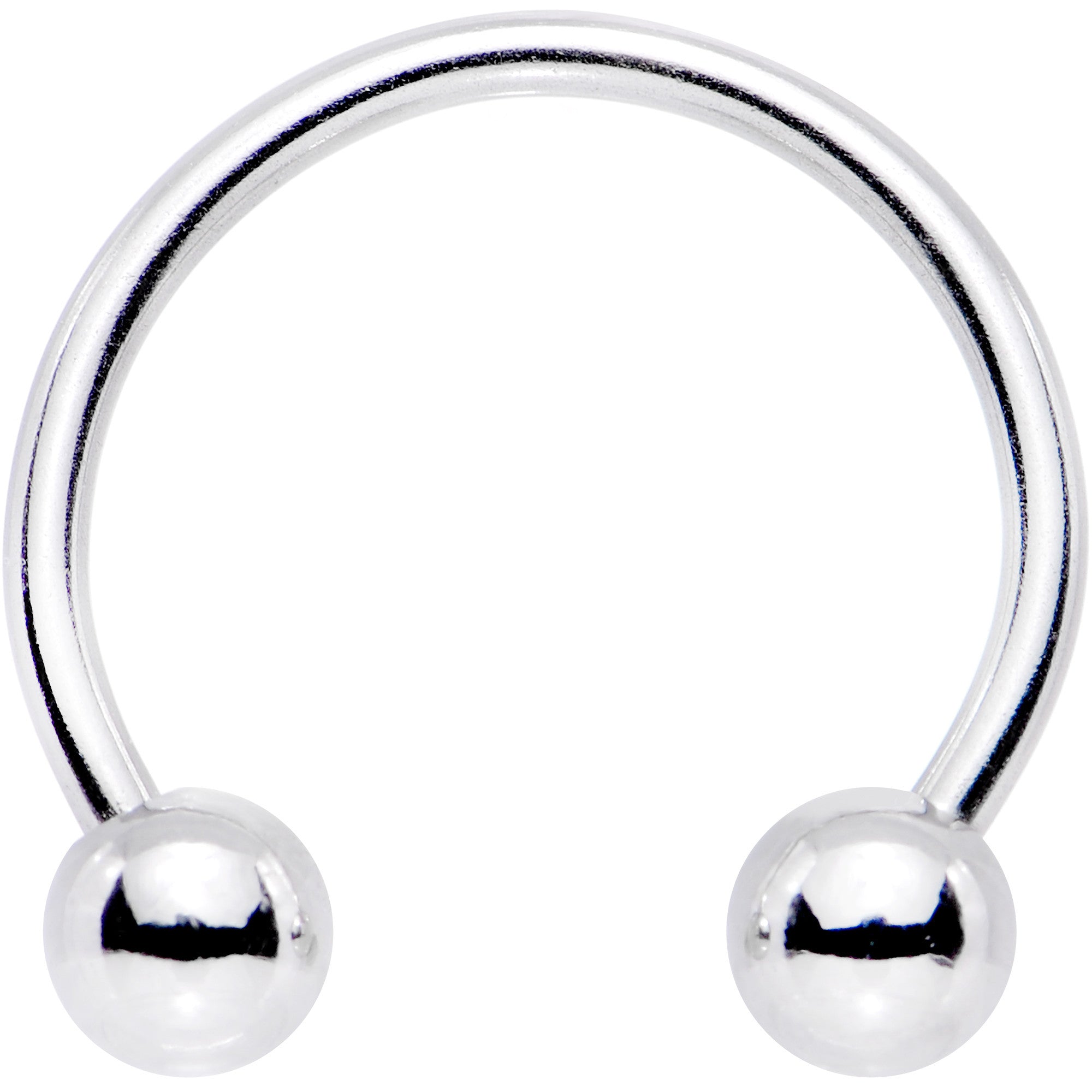 16 Gauge 1/2 Stainless Steel Horseshoe Circular Barbell