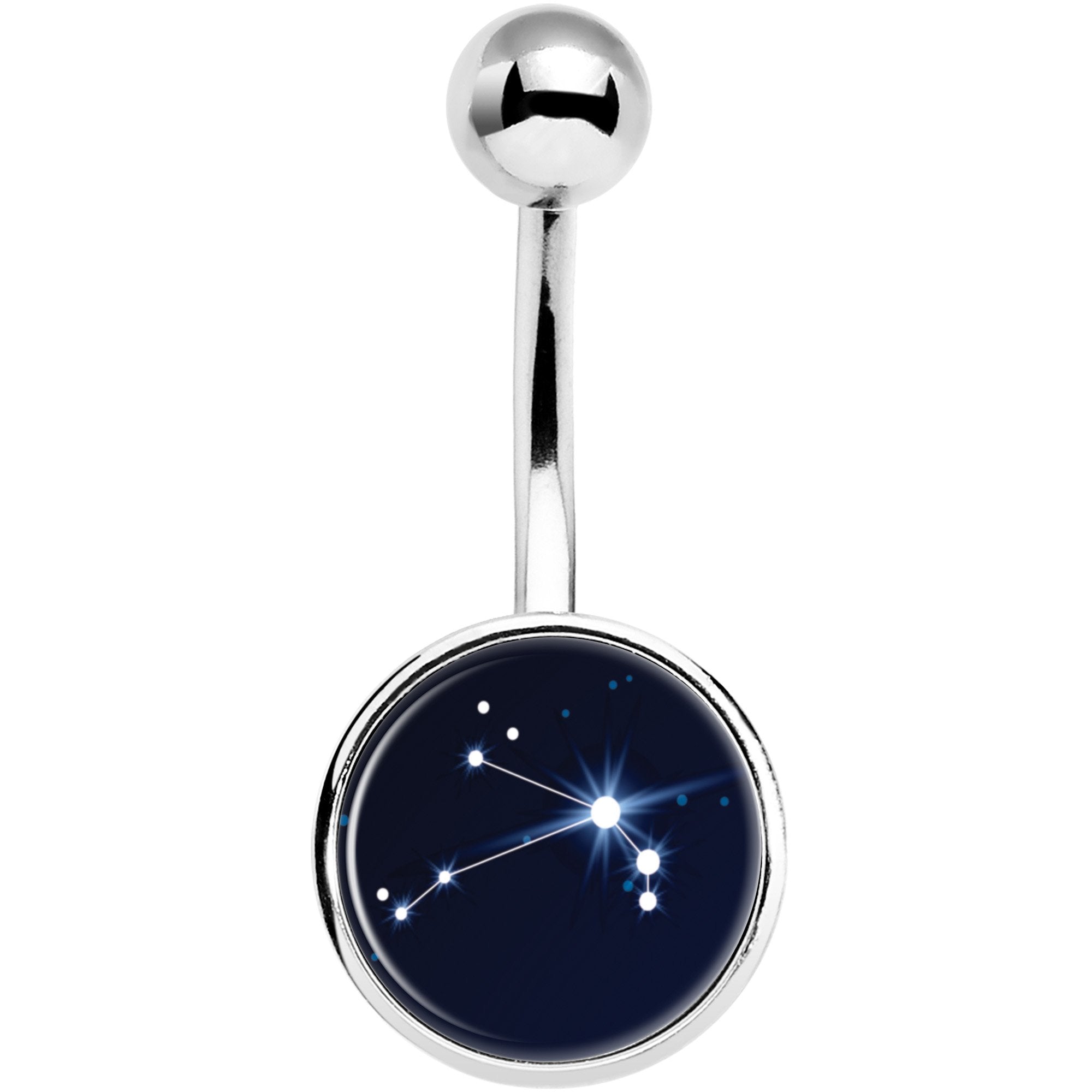 Zodiac Constellation Aries Belly Ring