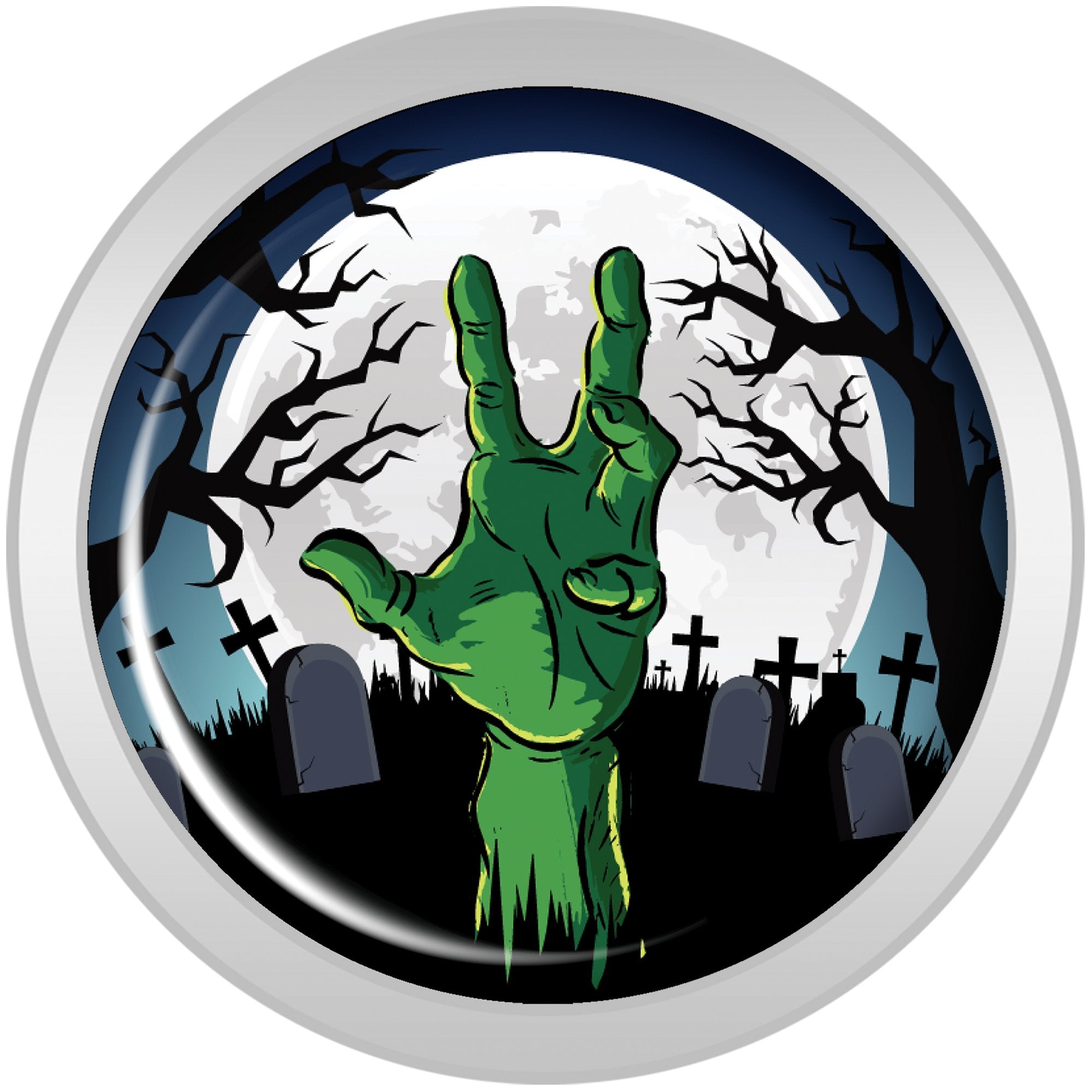 Cemetery Zombie Hand Halloween Plug Set 0 Gauge