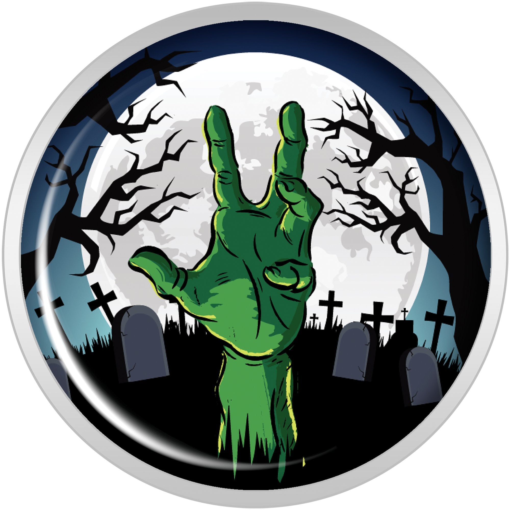 Cemetery Zombie Hand Halloween Plug Set 20mm