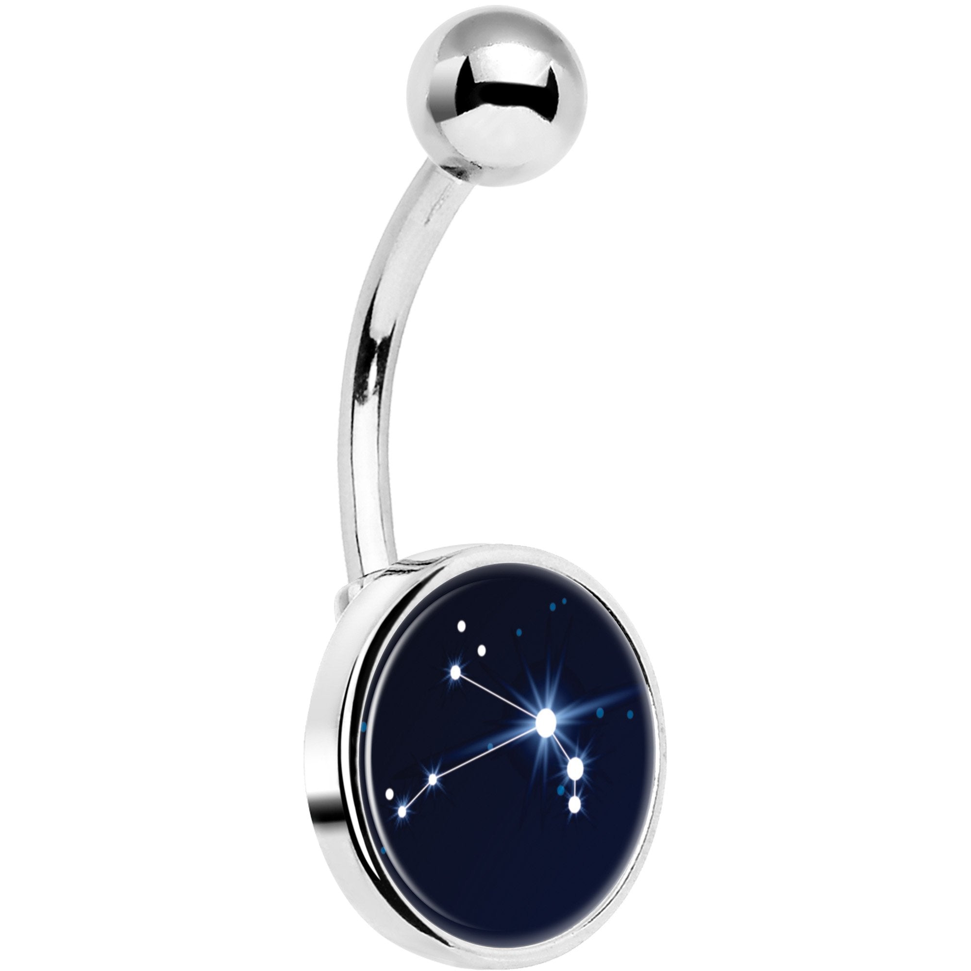 Zodiac Constellation Aries Belly Ring