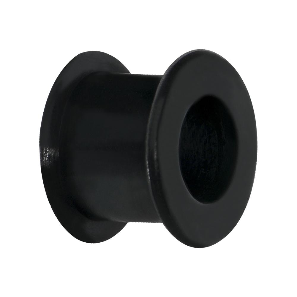 Flexible Black Silicone Double Flare Tunnel Plug Set