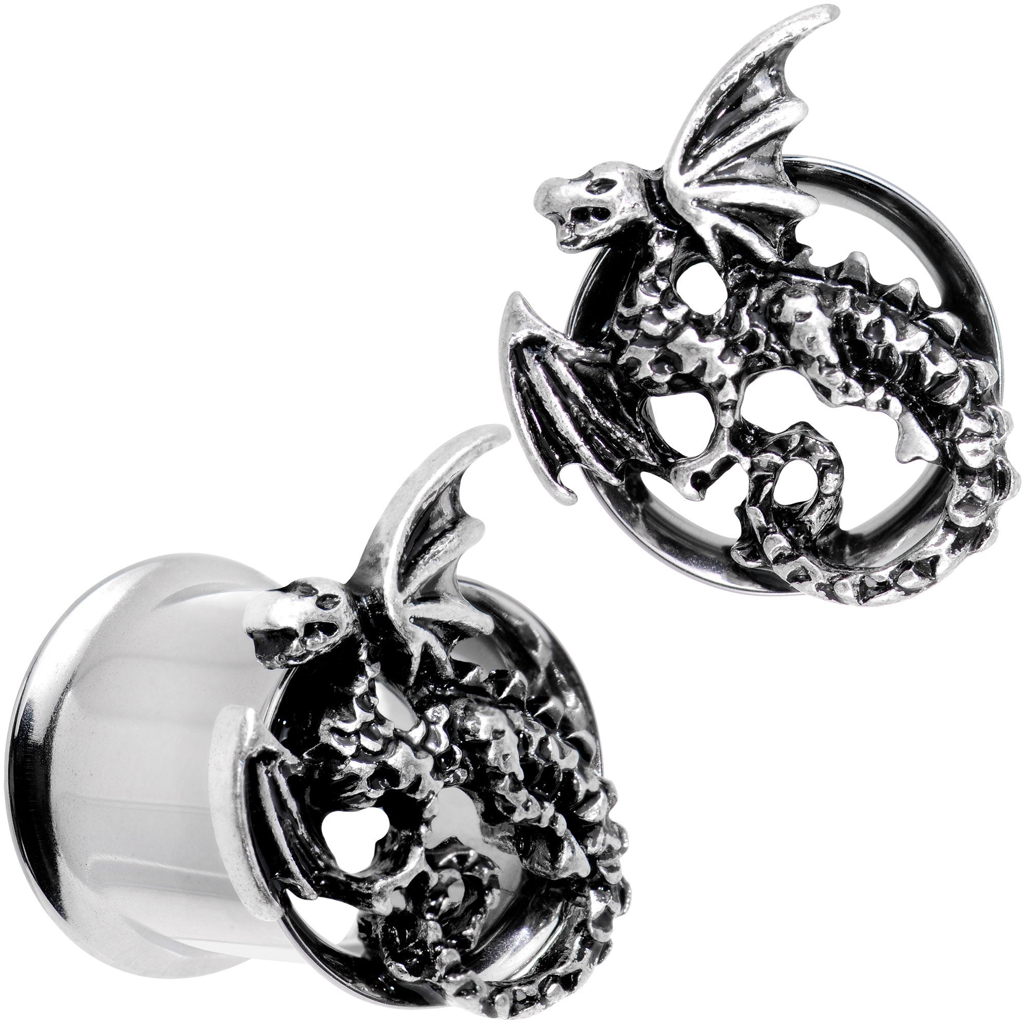 Angry Dragon Double Flare Tunnel Plug Set 6mm to 25mm