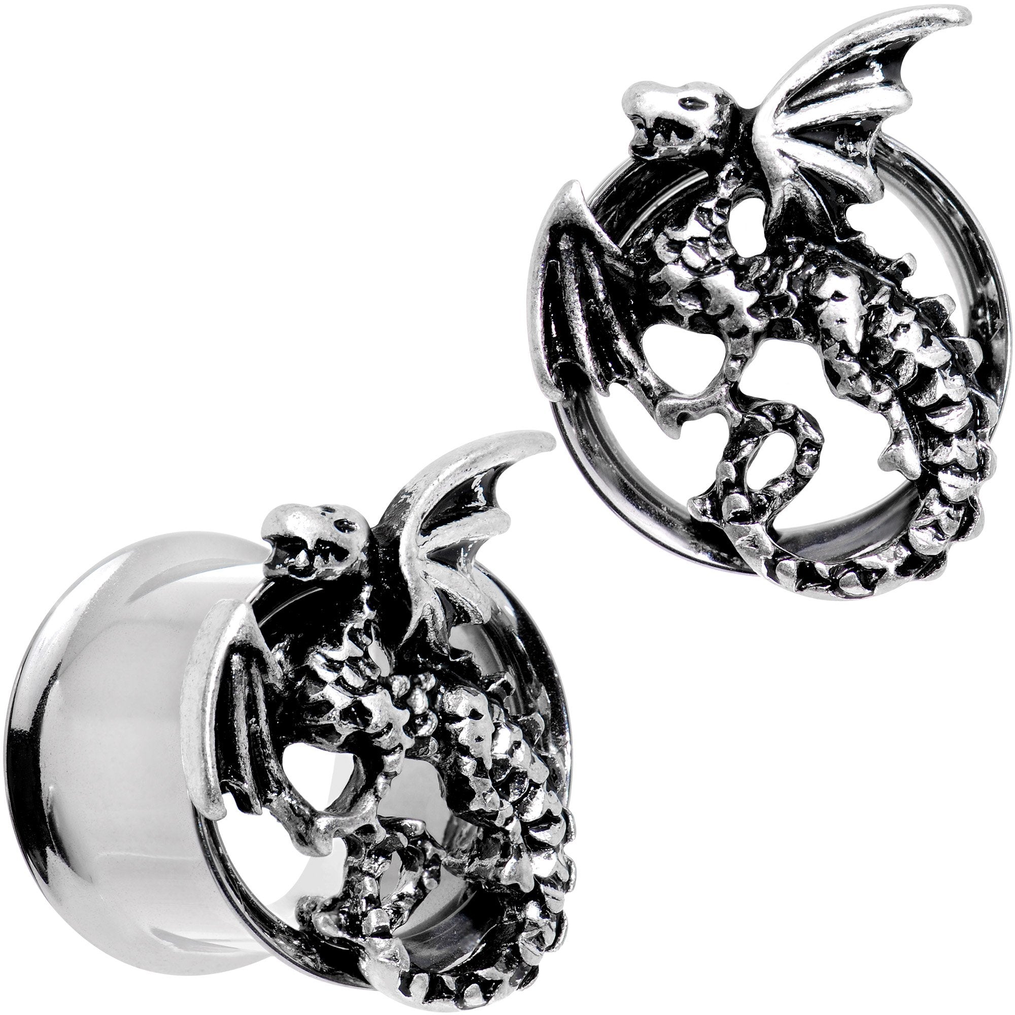 Angry Dragon Double Flare Tunnel Plug Set 6mm to 25mm