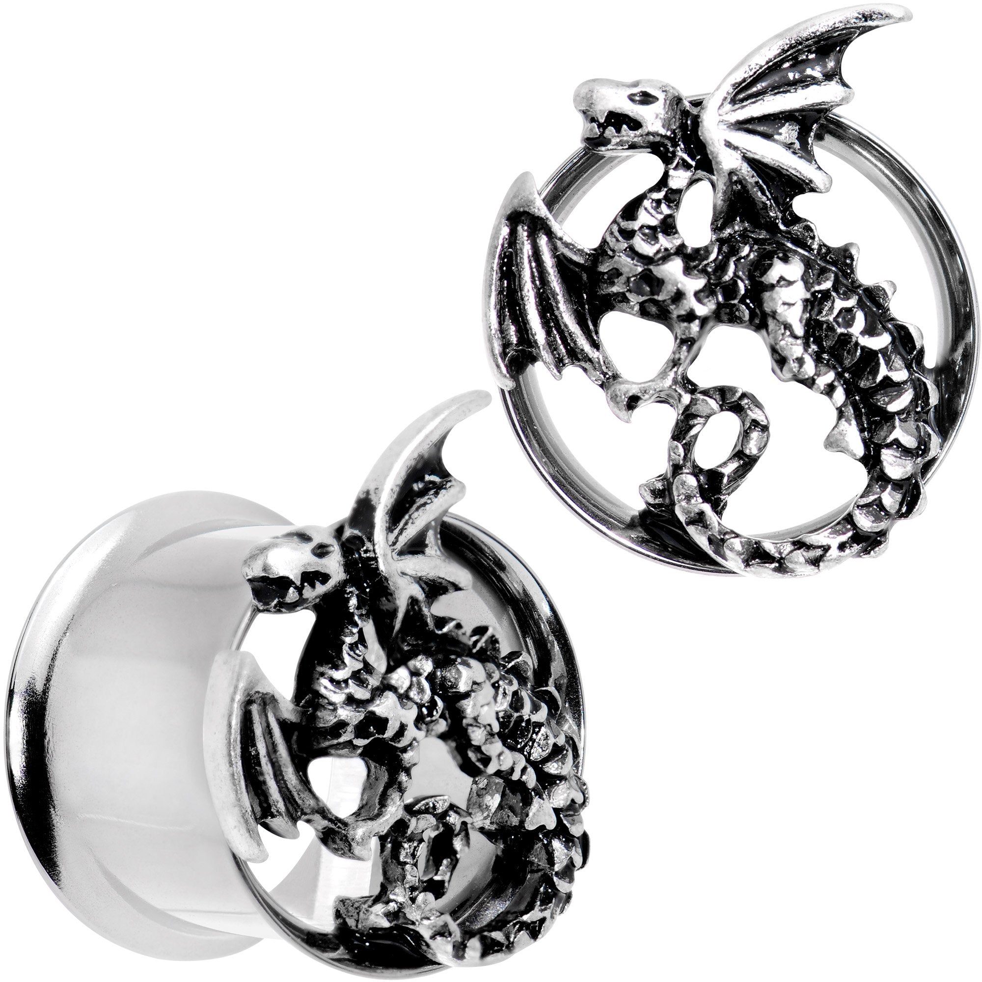 Angry Dragon Double Flare Tunnel Plug Set 6mm to 25mm