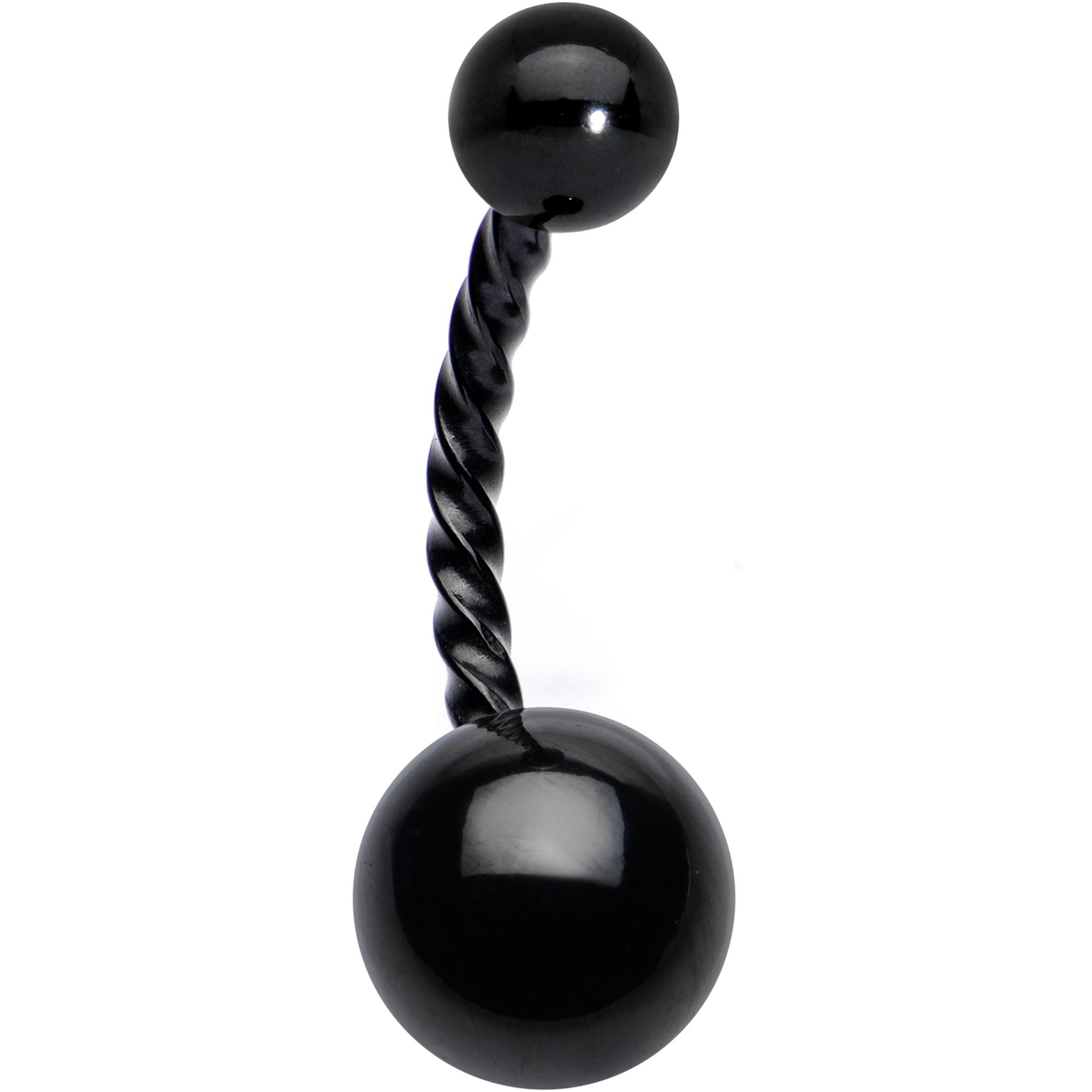 Black IP Seriously Twisted Belly Ring