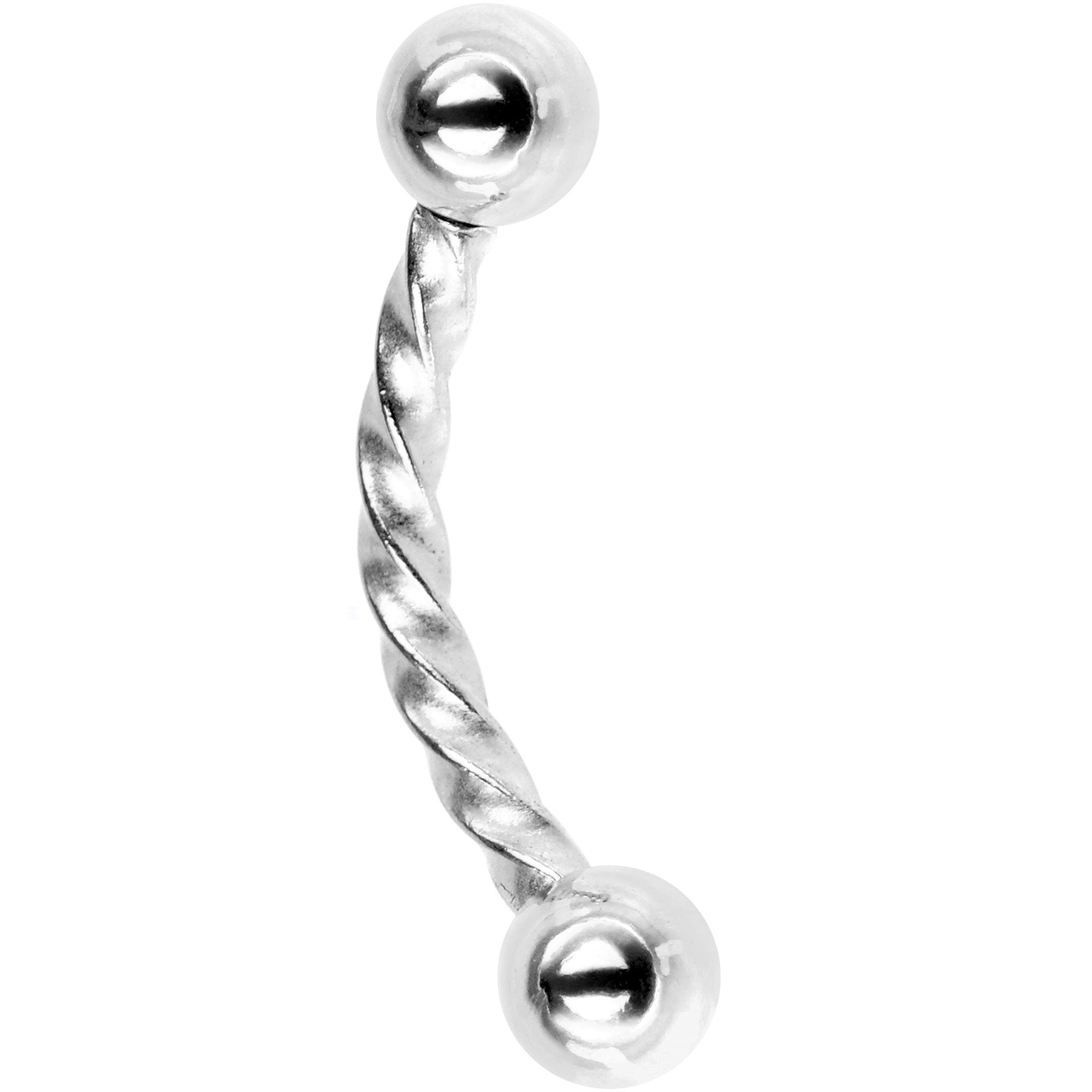 16 Gauge 5/16 Seriously Twisted Curved Eyebrow Ring