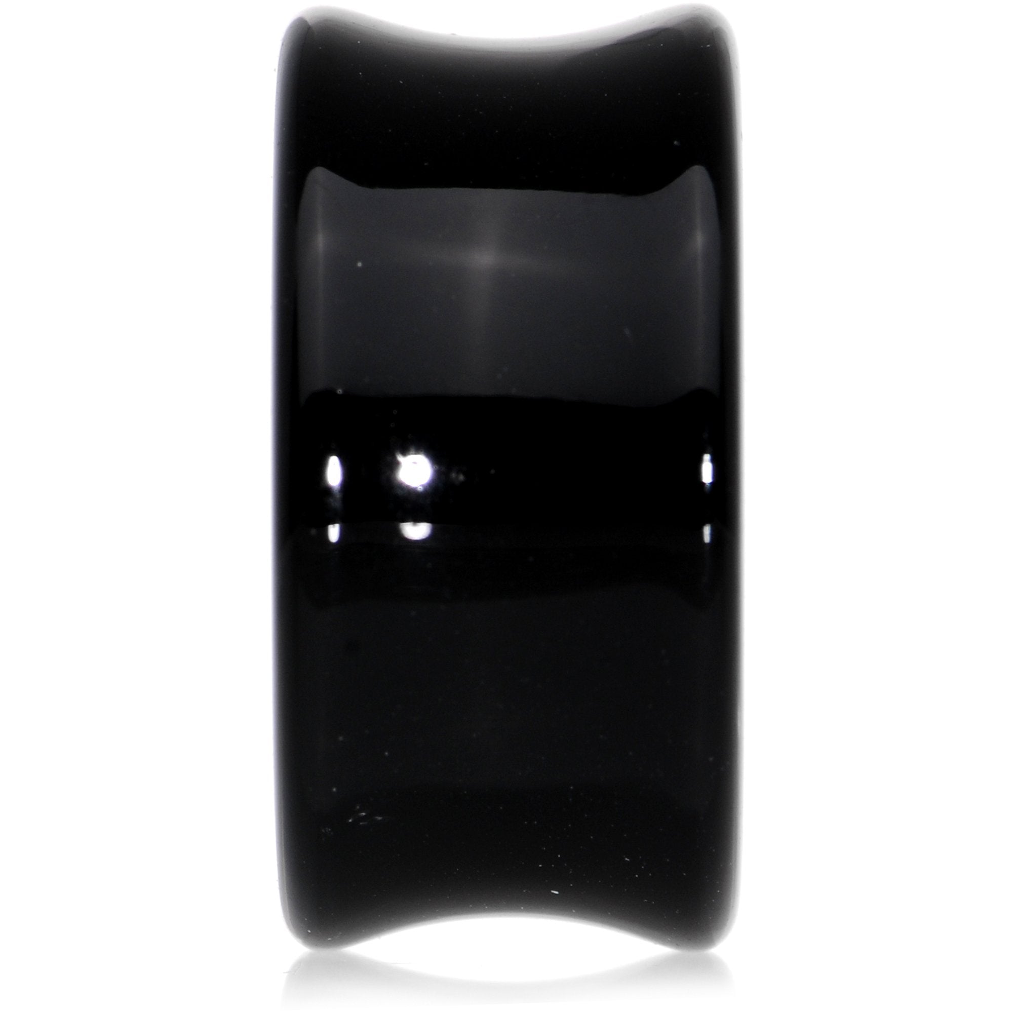 3/4 Black Acrylic Saddle Plug Set