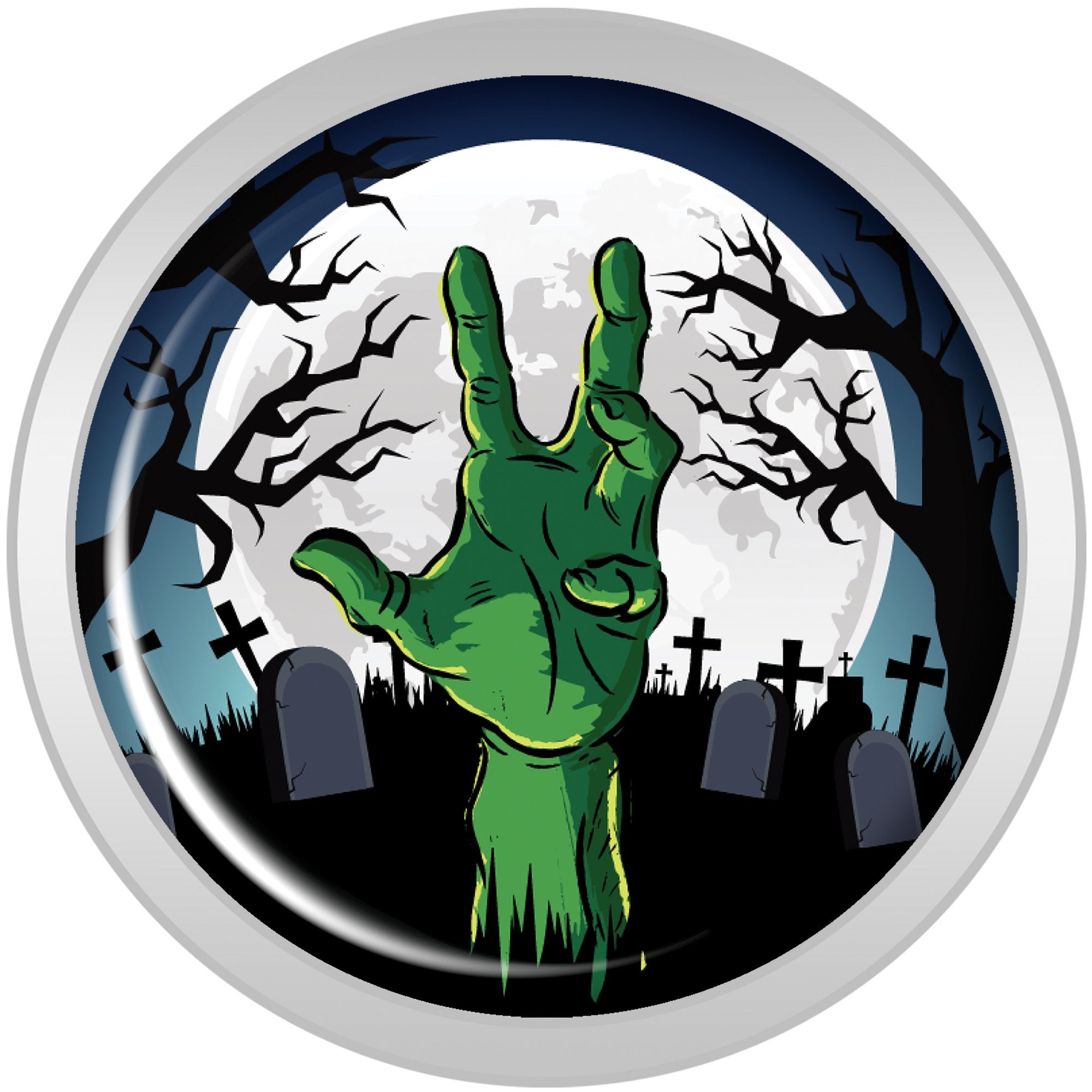 Cemetery Zombie Hand Halloween Plug Set 00 Gauge