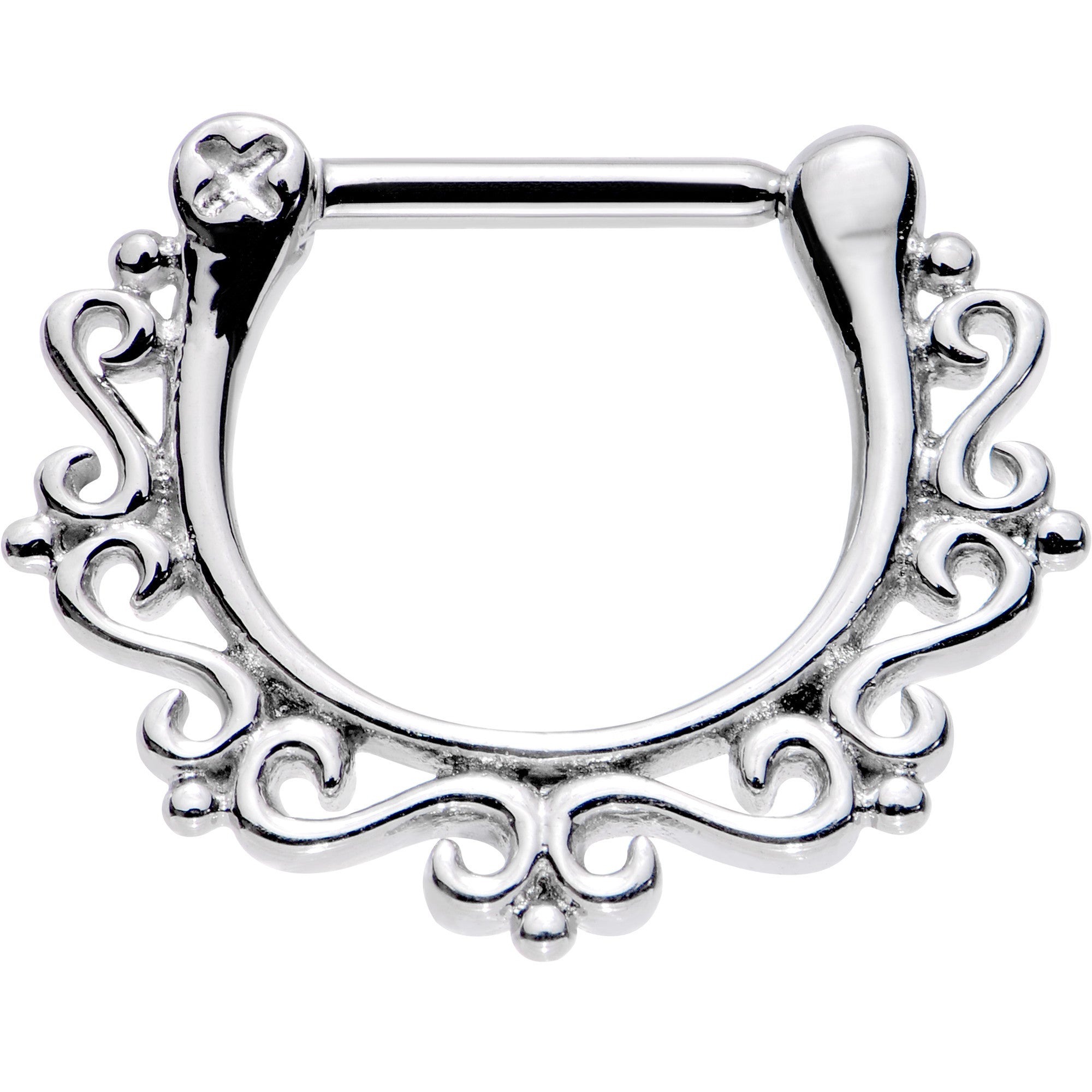 16 Gauge 5/16 Delightful Filigree Twist Septum Clicker