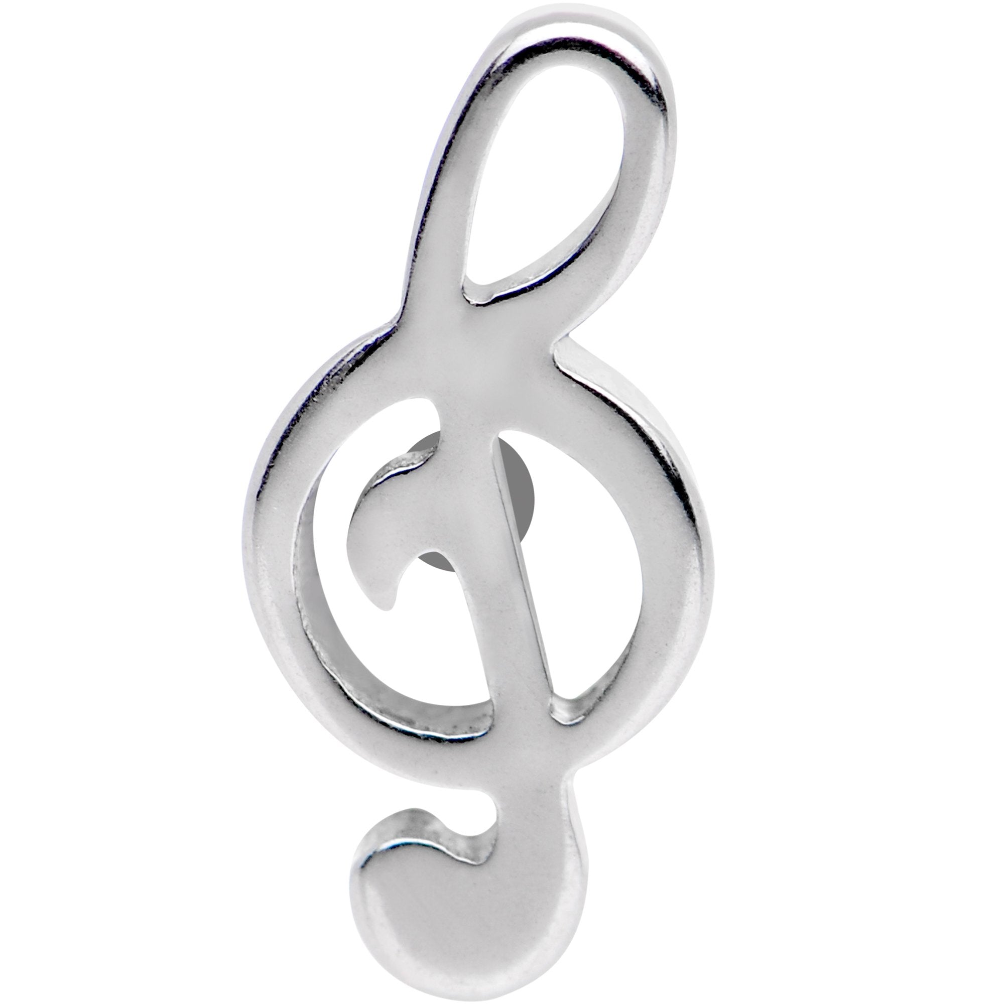 16 Gauge 1/4 Treble Clef Music Note Tragus Cartilage Earring