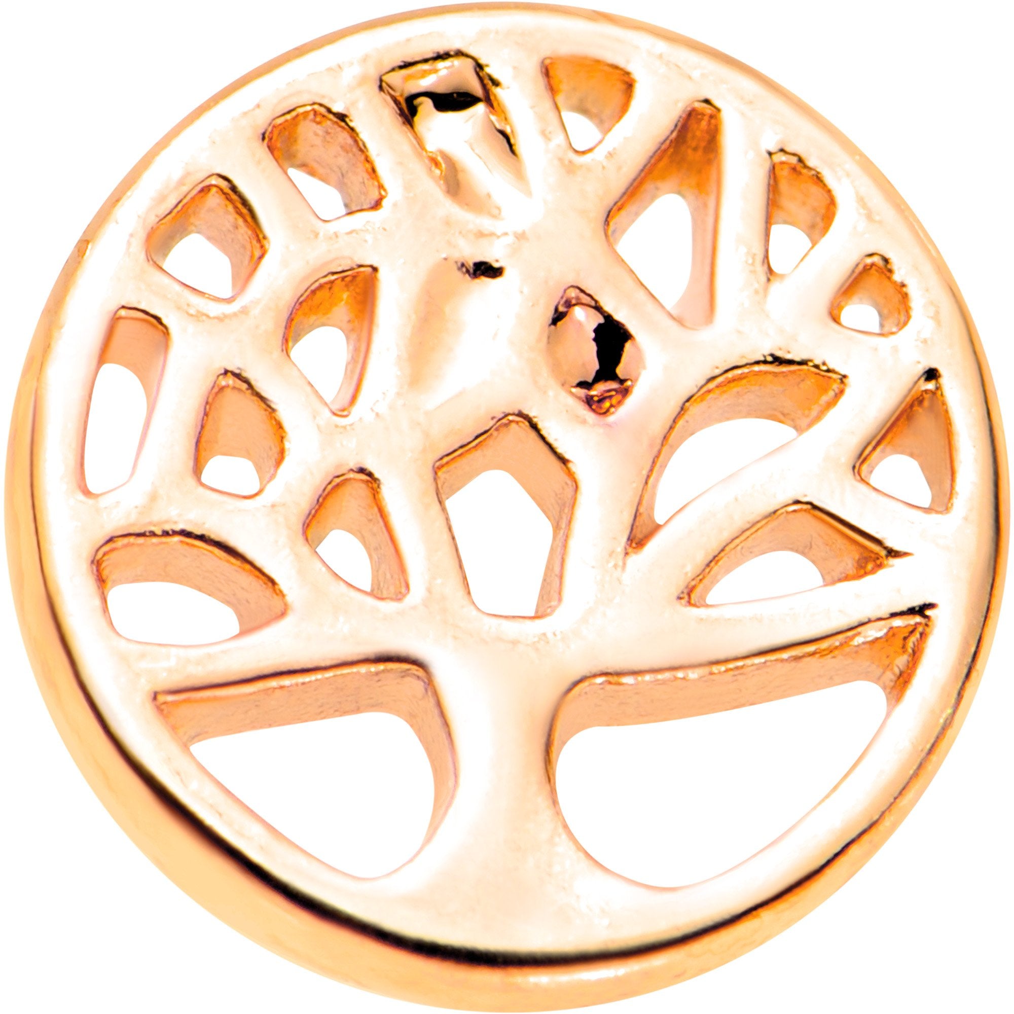 5/16 Rose Gold Tone Tree of Life Cutout Tragus Cartilage Earring