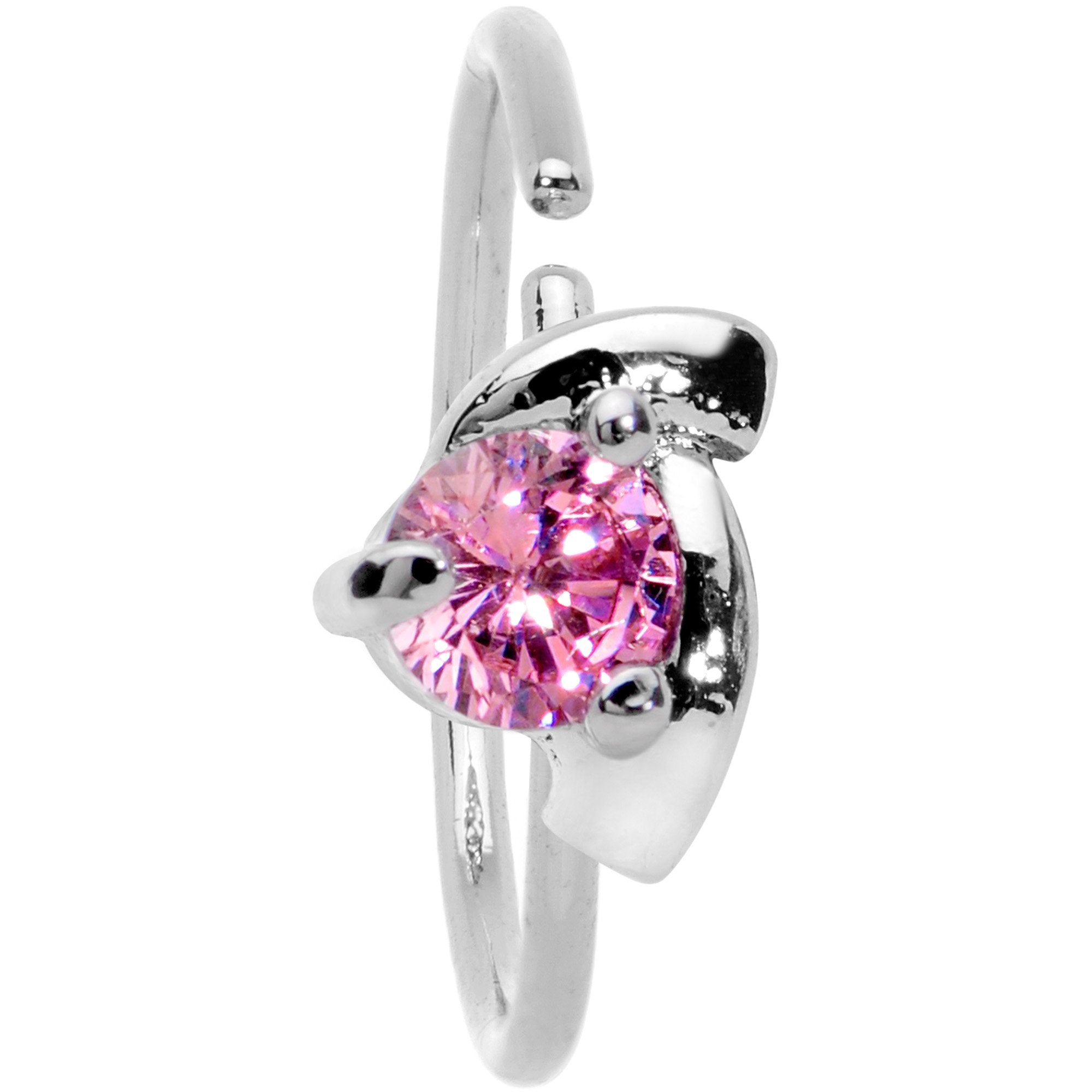 20 Gauge 3/8 Pink Gem Sassy Seamless Circular Ring