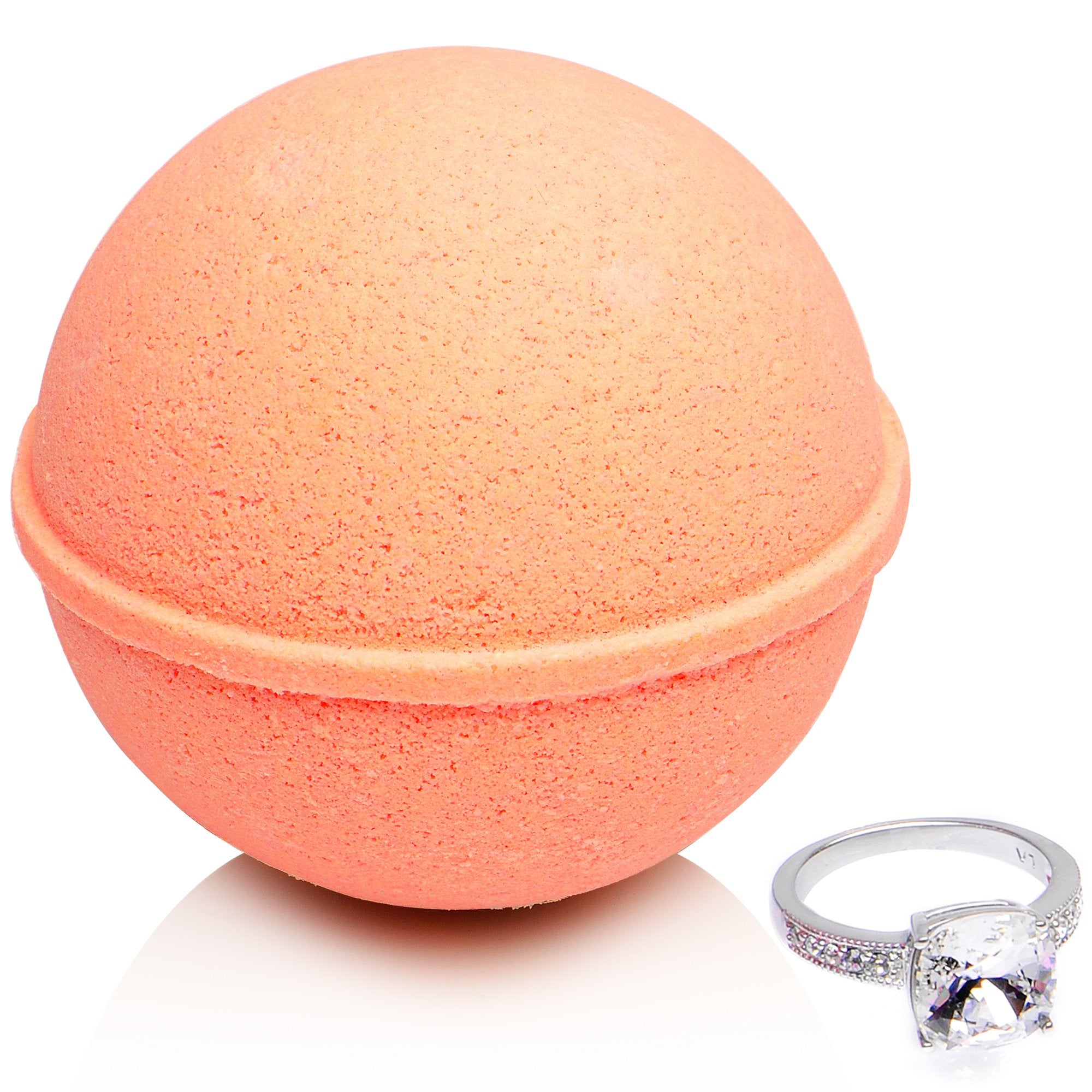 Tangerine Tango Bath Bomb with Jewelry Ring Inside