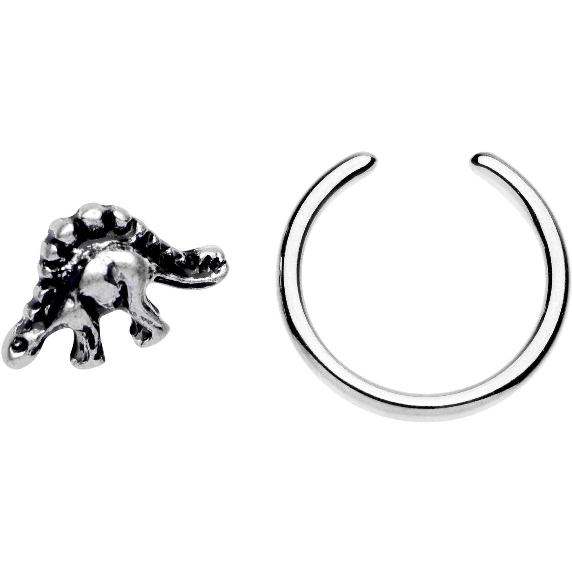 16 Gauge 3/8 Splendid Stegosaurus BCR Captive Ring